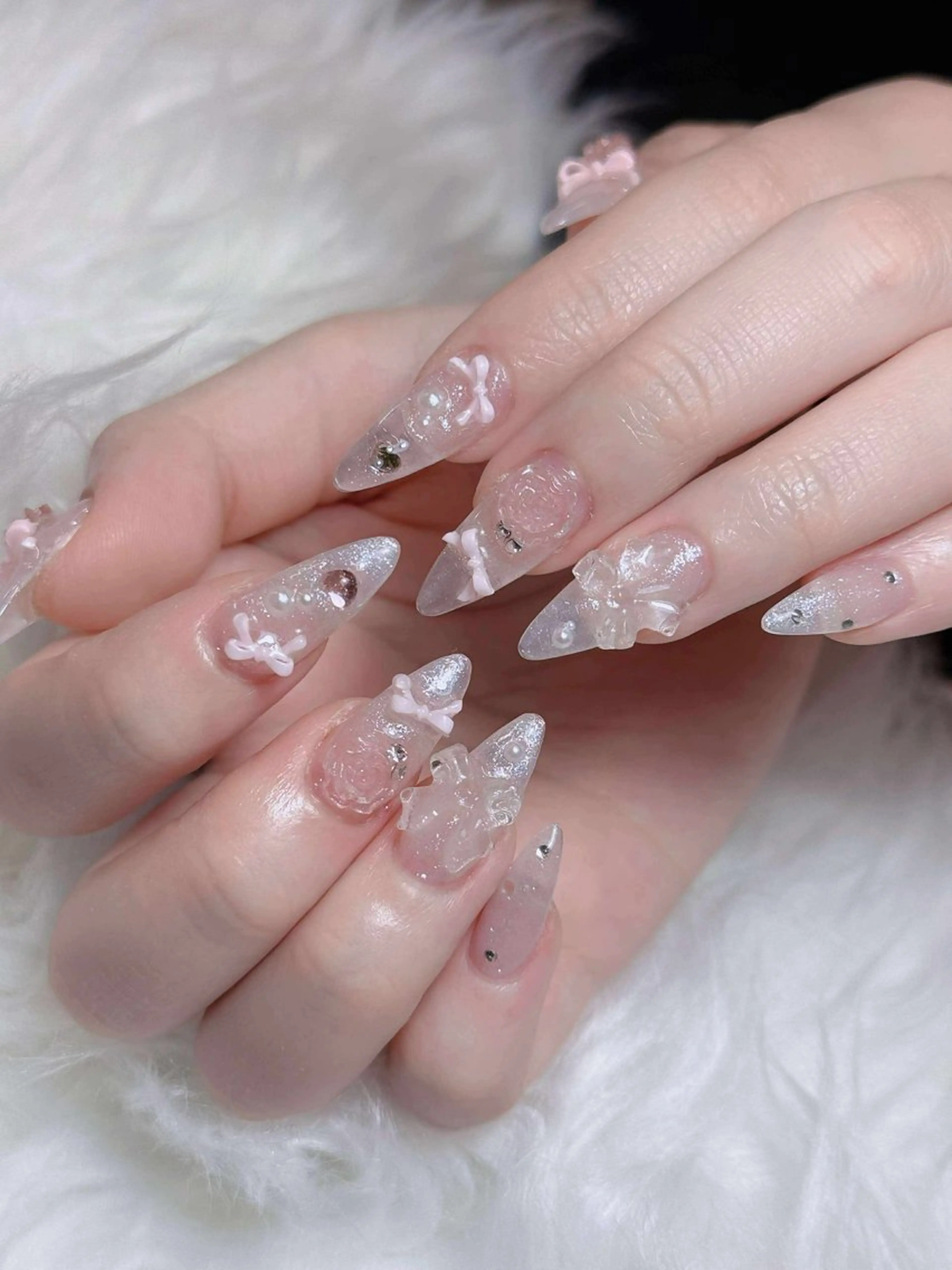 ネイル オーロラネイル チークネイル フットネイル フレンチネイル ハロウィン ハンドネイル Lumi Nail 新大久保3‘のネイルデザイン