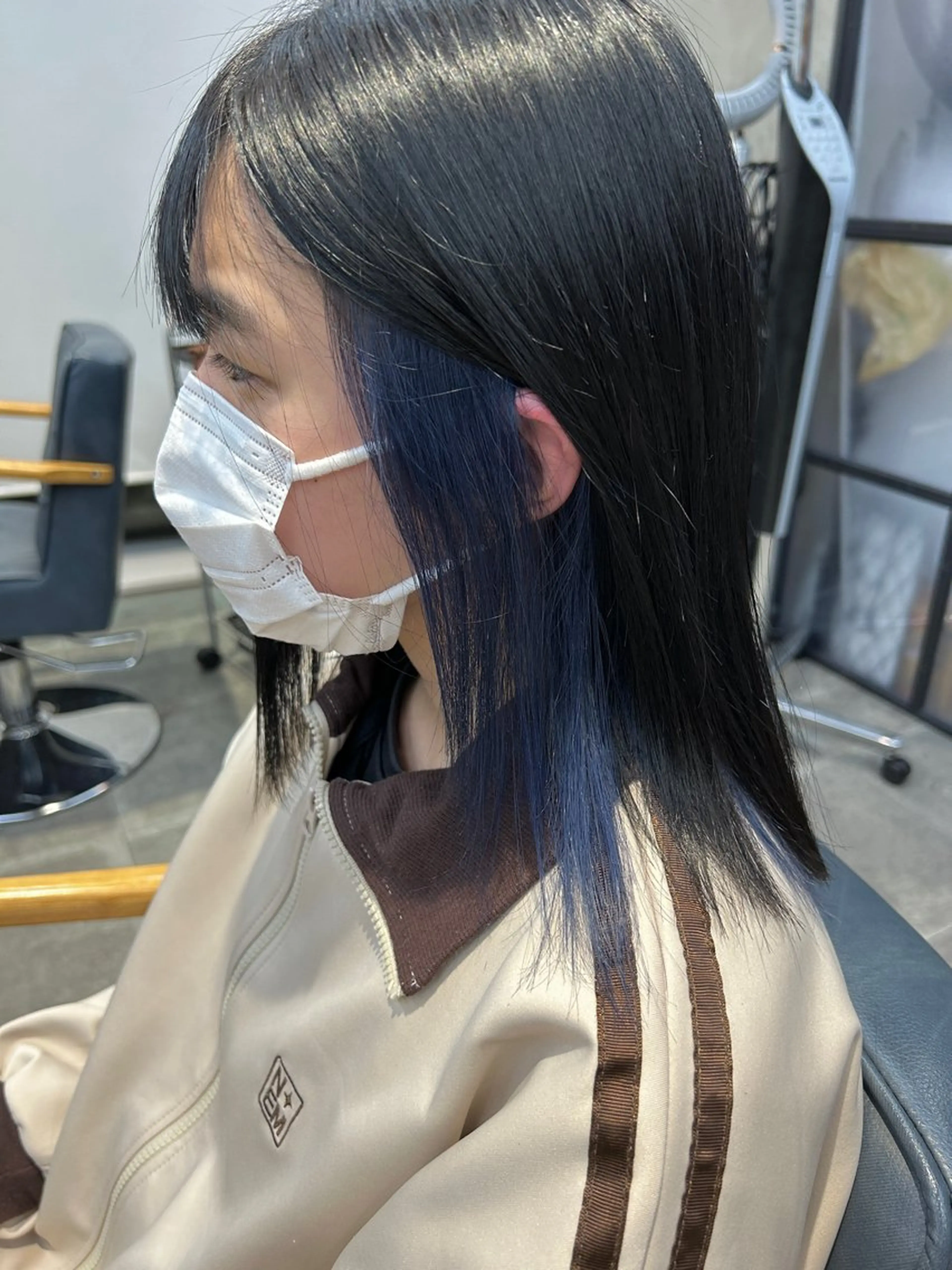 ミディアム カラー カット ヘアカラー トリートメント newi梅田🫧韓国 ヘア🫧sakiのヘアスタイル