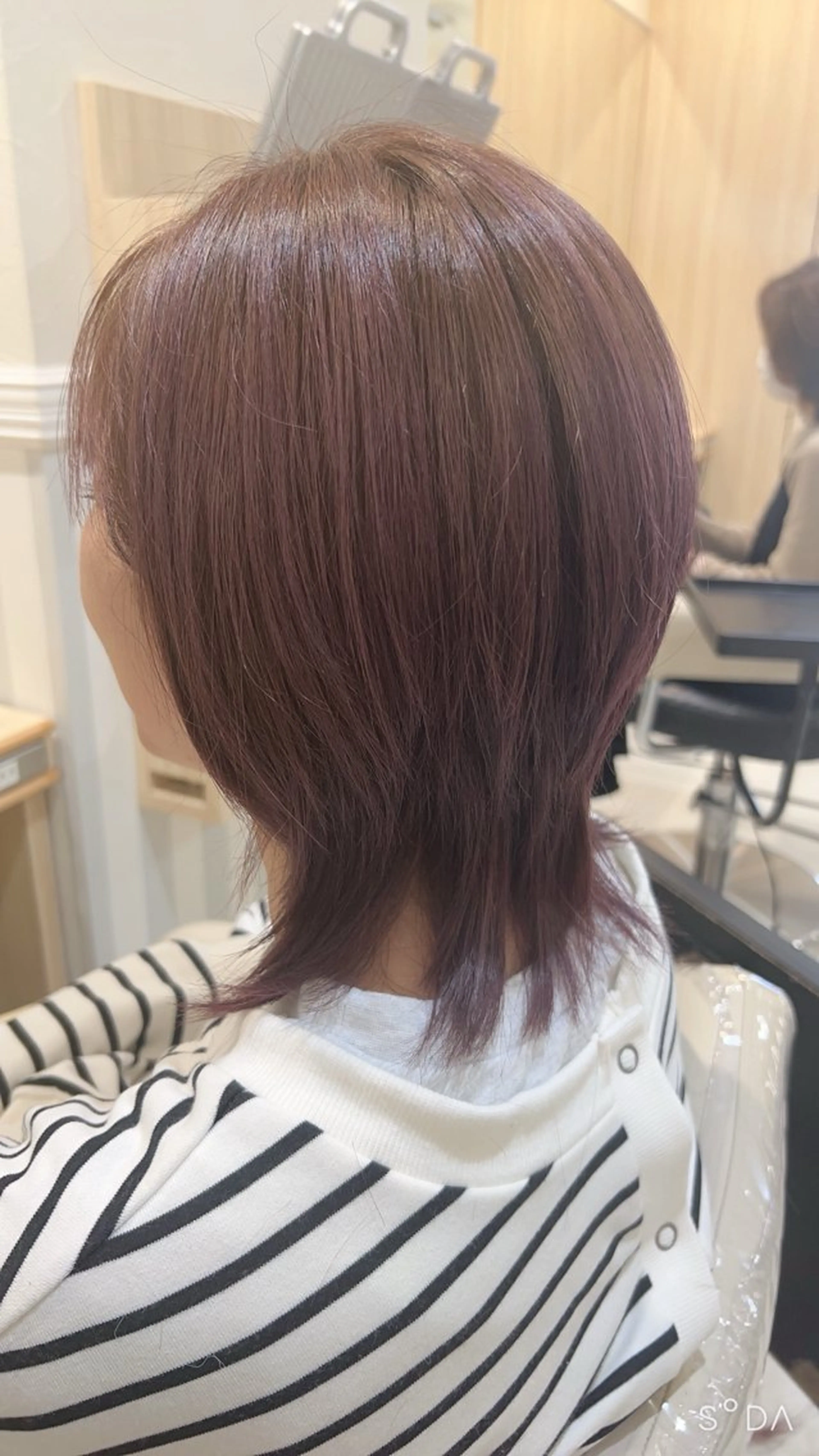 ミディアム カラー 木幡 響のヘアスタイル