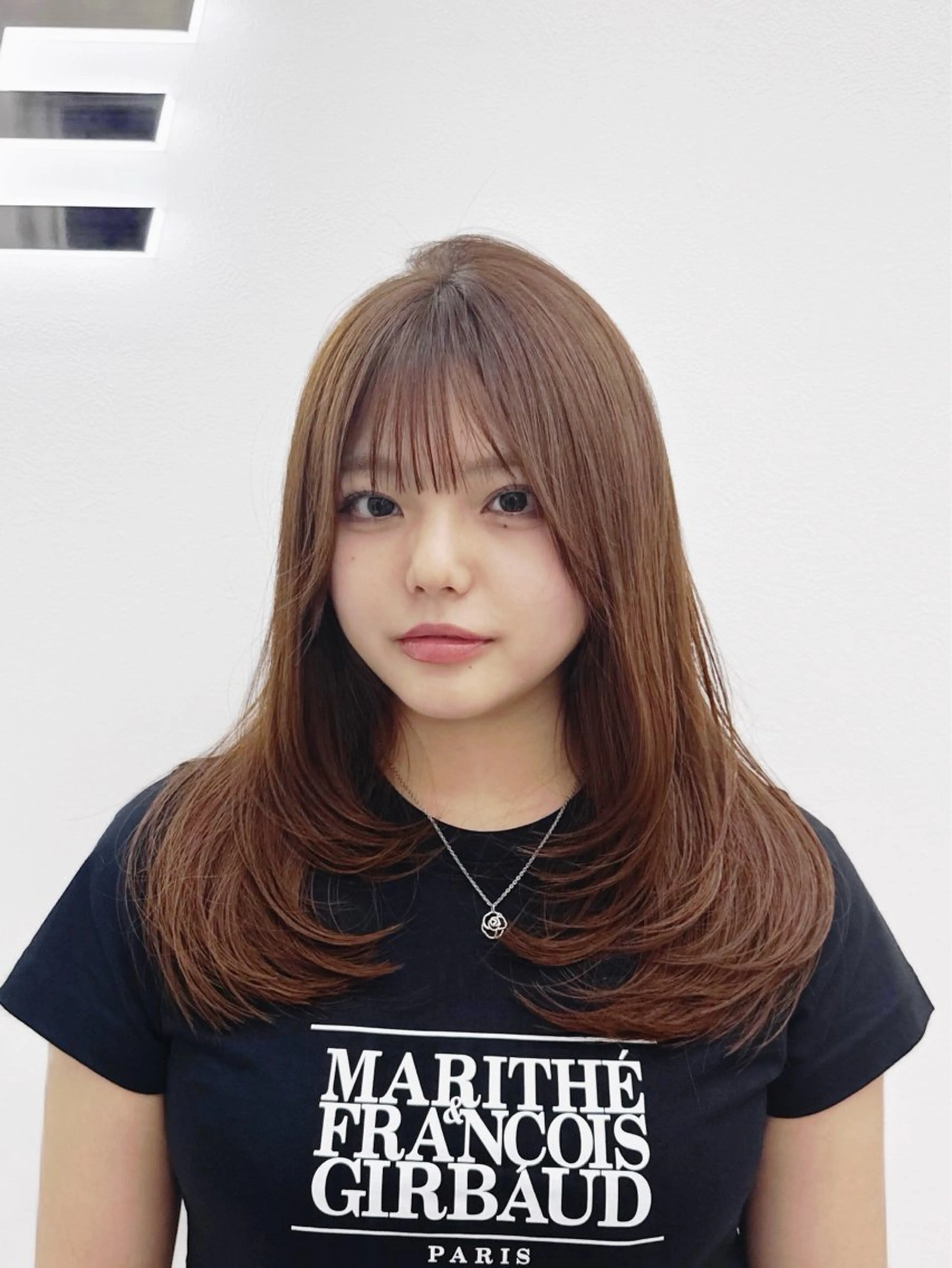 ロング ヘアカラー トリートメント ヘアセット 🤍韓国暗髪 レイヤー🤍きょうのヘアスタイル