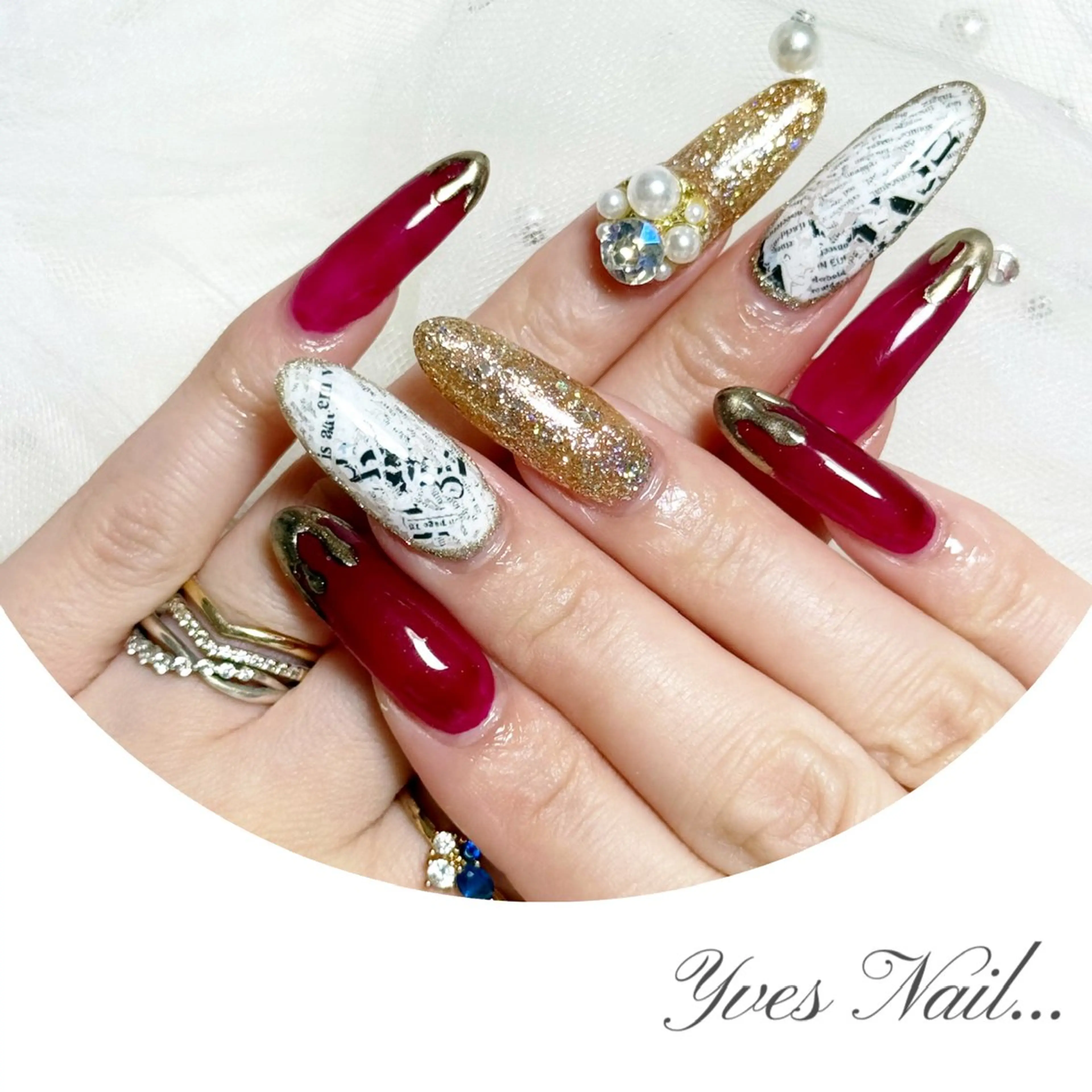 ネイル 冬ネイル ハンドネイル kanno yのネイルデザイン