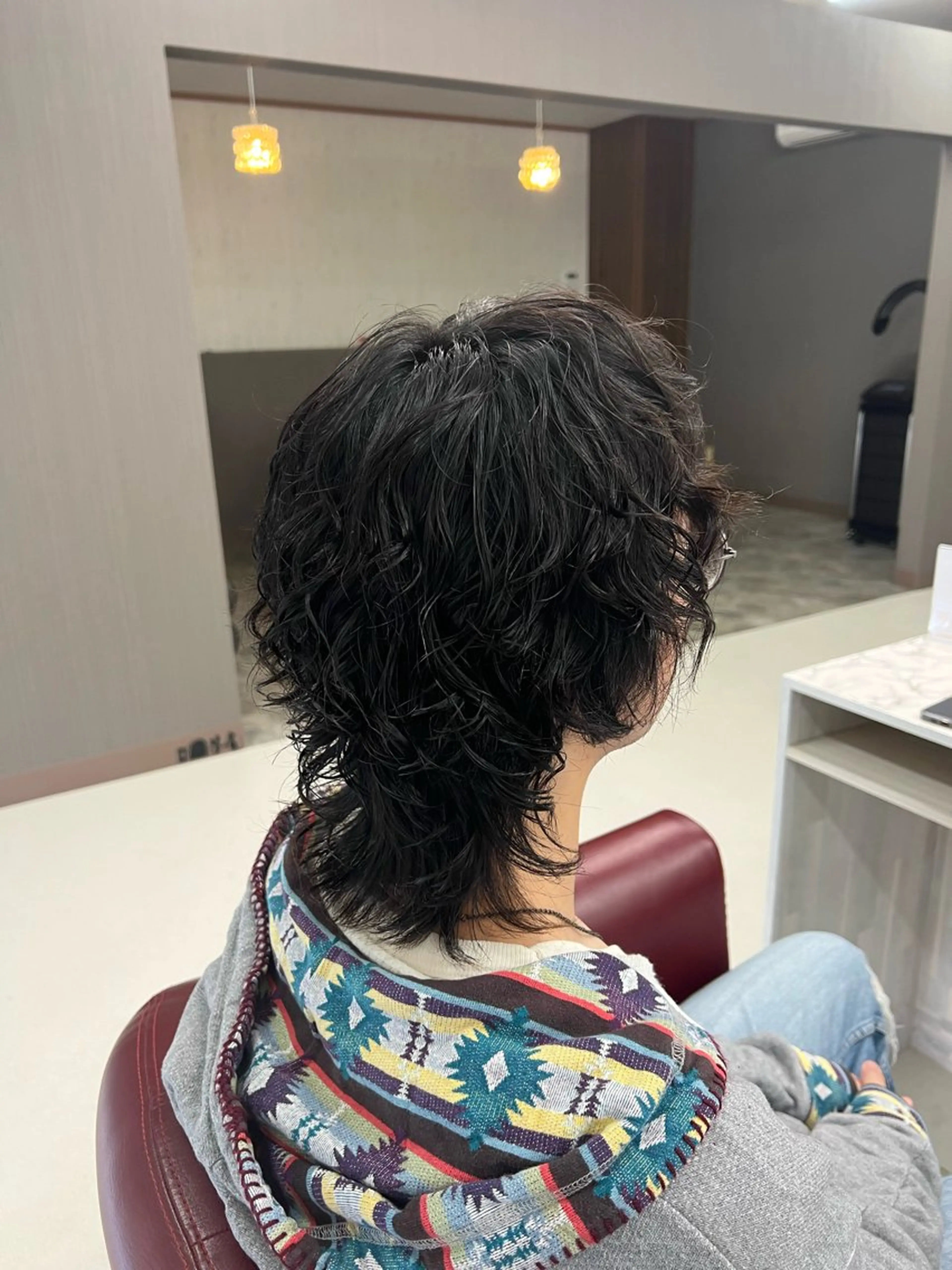 パーマ メンズ メンズパーマ メンズウルフカット ウルフカット スパイラルパーマ KEN 🌟のヘアスタイル