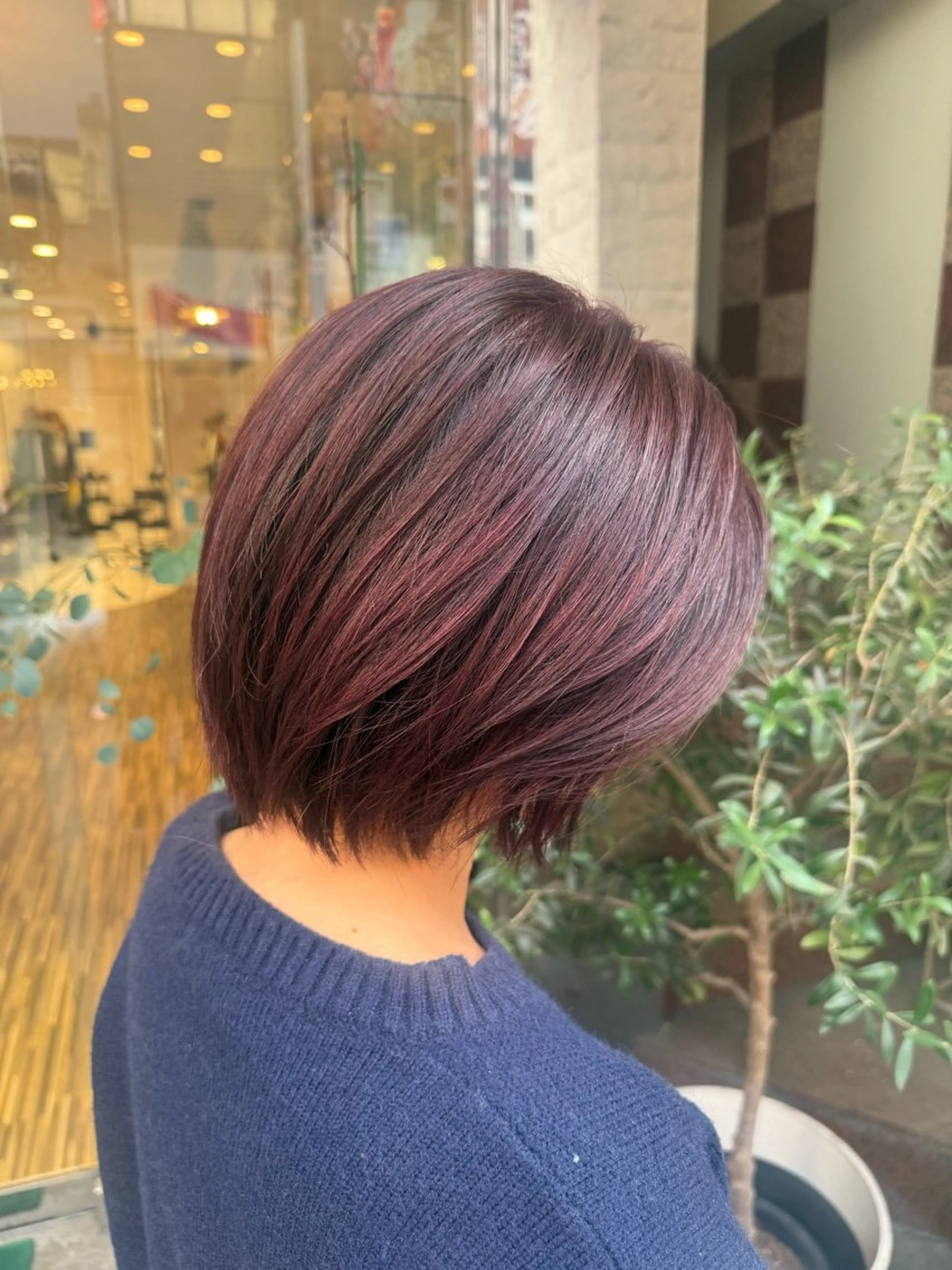 ショート カラー カット ヘアカラー トリートメント EARTH 山﨑龍馬のヘアスタイル