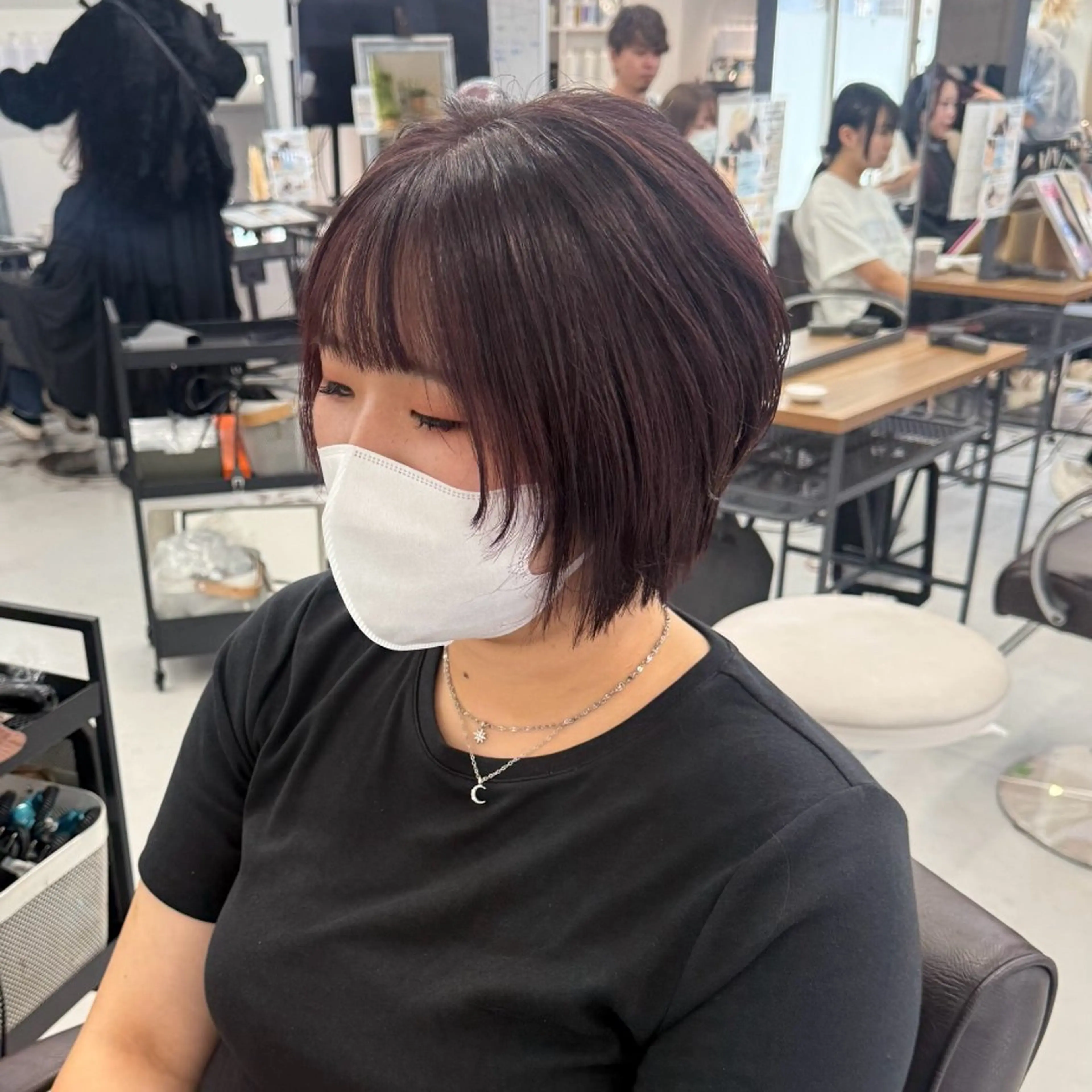 ミディアム カット ヘアカラー トリートメント 榎本雪来🌺 メンズカット✂️のヘアスタイル