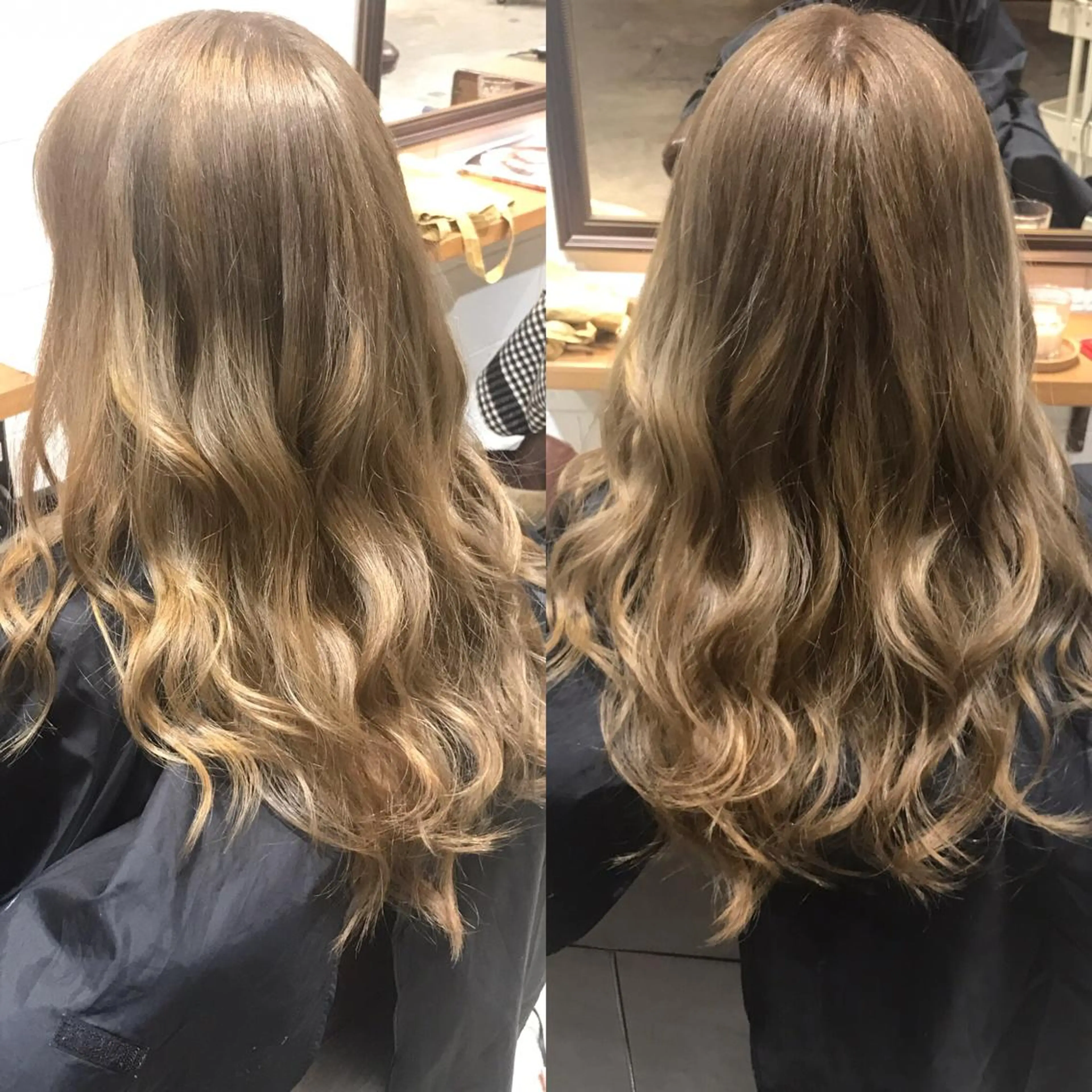 セミロング カラー パーマ ヘアアレンジ メンズ キッズ 透明感カラー Forest. -髪質改善-のヘアスタイル