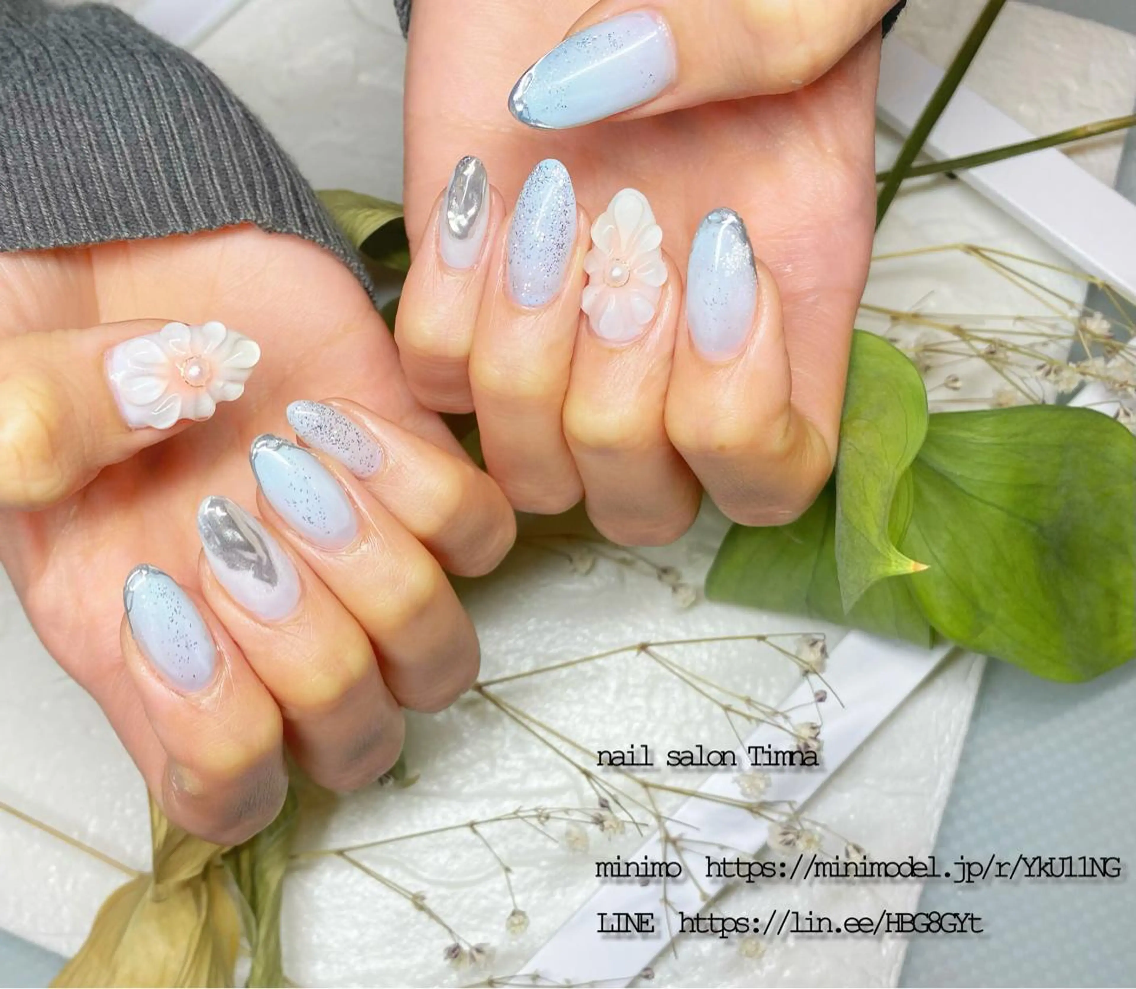 ミディアム ハンドネイル NAILSALON 🍔Timna🍟のネイルデザイン