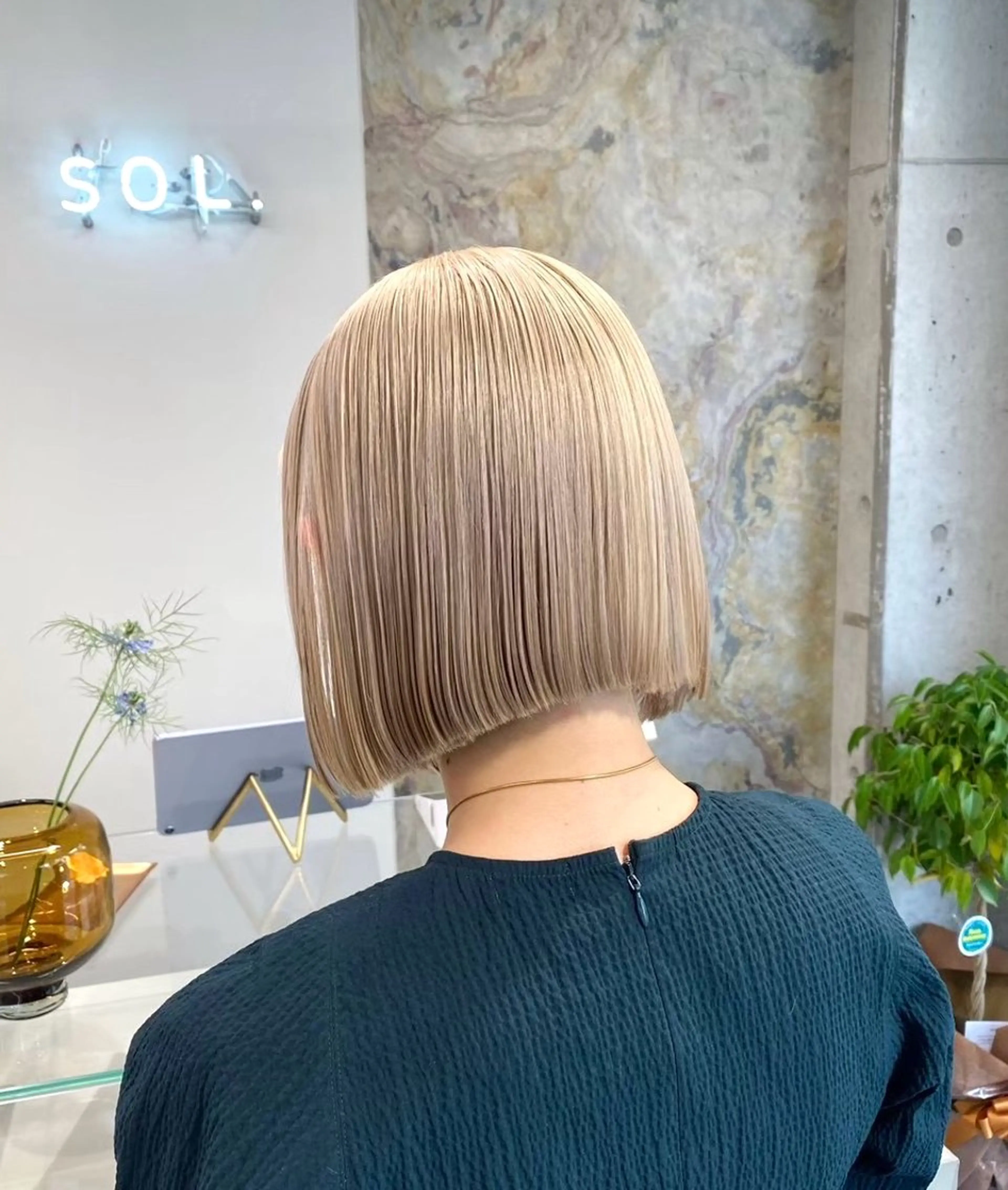 ショート ピンクラベンダー トリートメント SOL.所属・ハイトーンカラー/デ ザインカラー中川竜斗のヘアスタイル