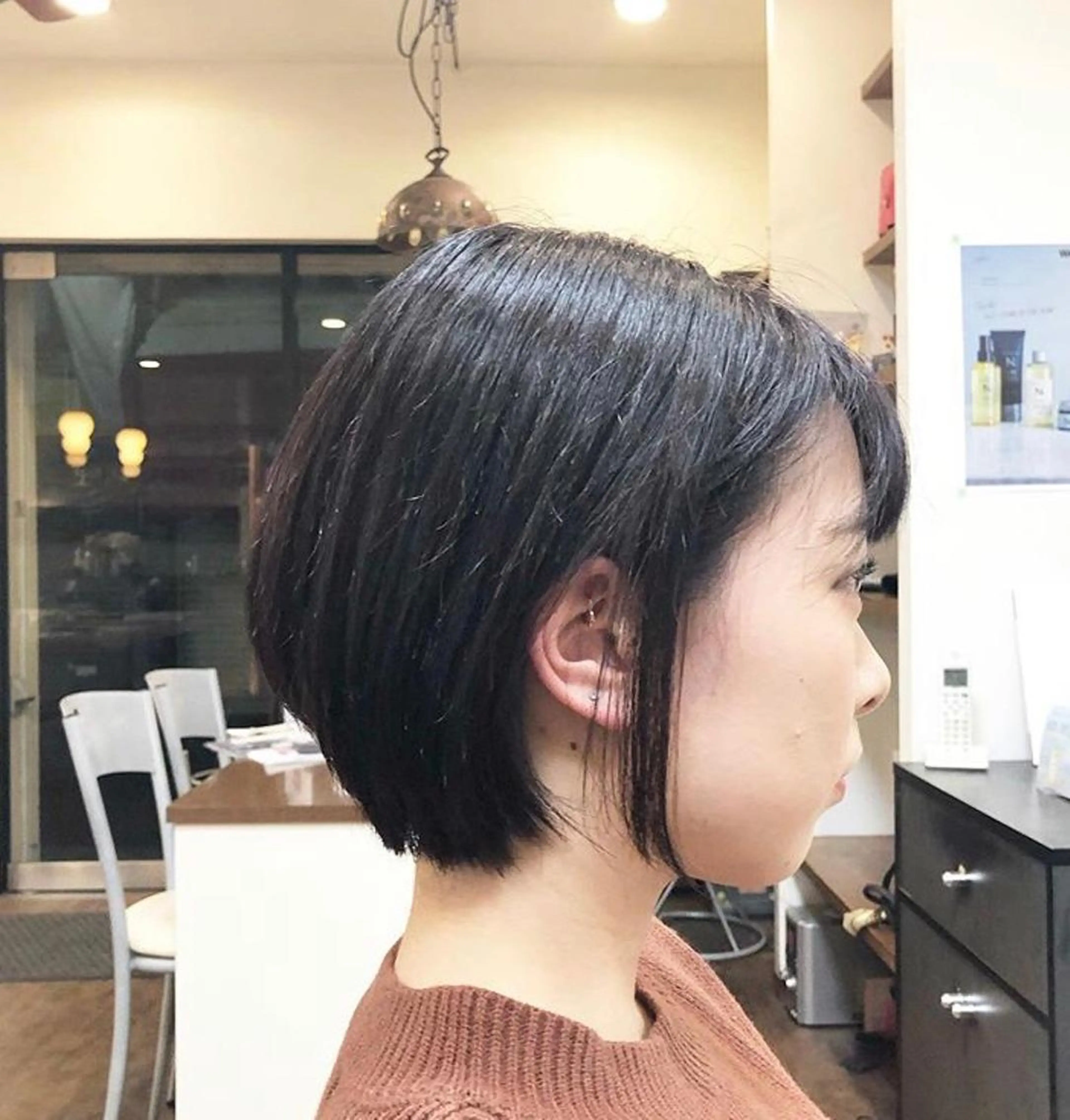 ショート カラー ショートボブ ベージュカラー ボブ ショートヘア カット ヘアセット ヘアーズ　ゼロ所属・❤️ヘアーズ ゼロ❤️のヘアスタイル