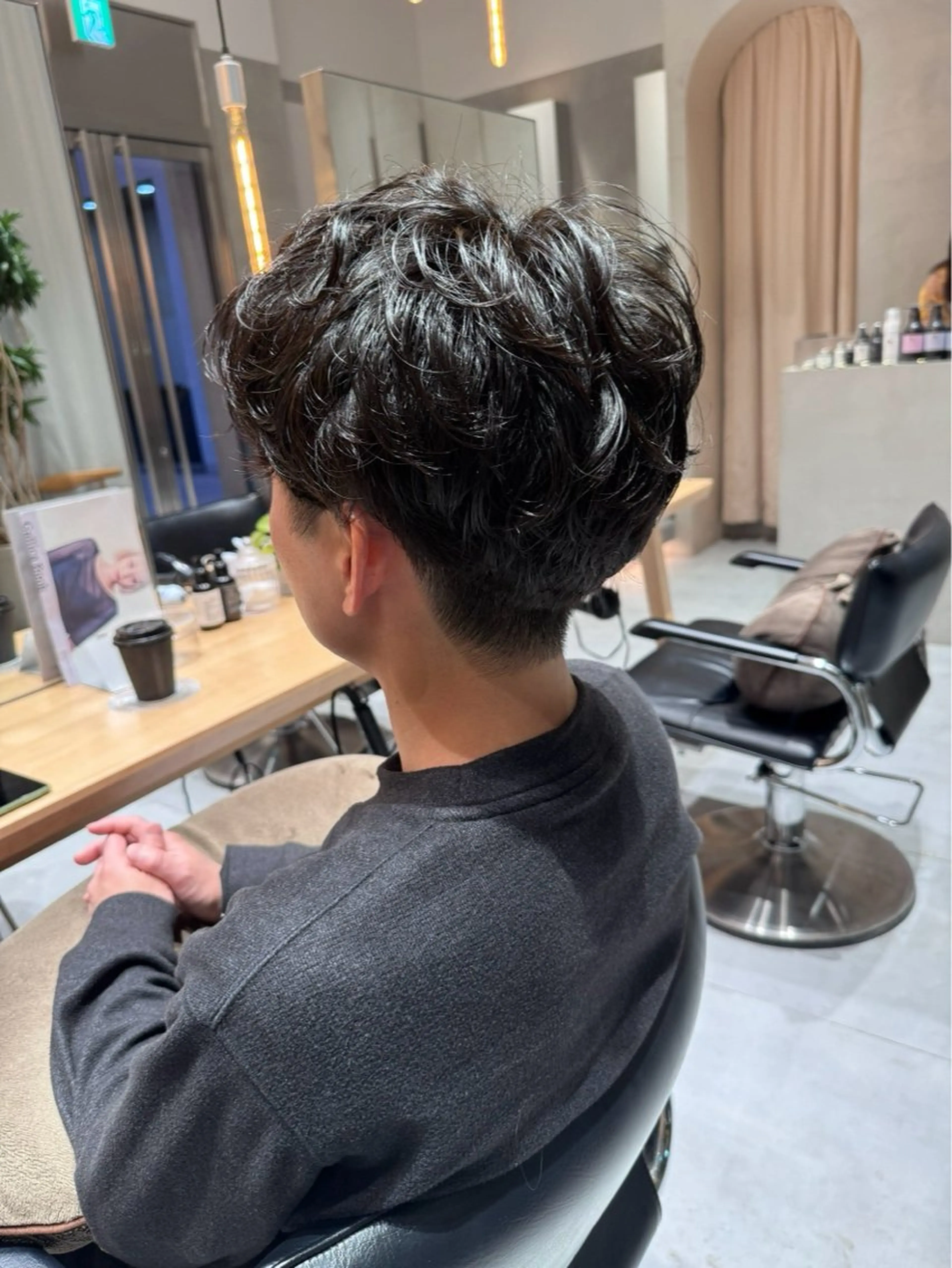 パーマ メンズ カット パーマ ヘアセット ショートカット/ パーマ🪼風香のヘアスタイル