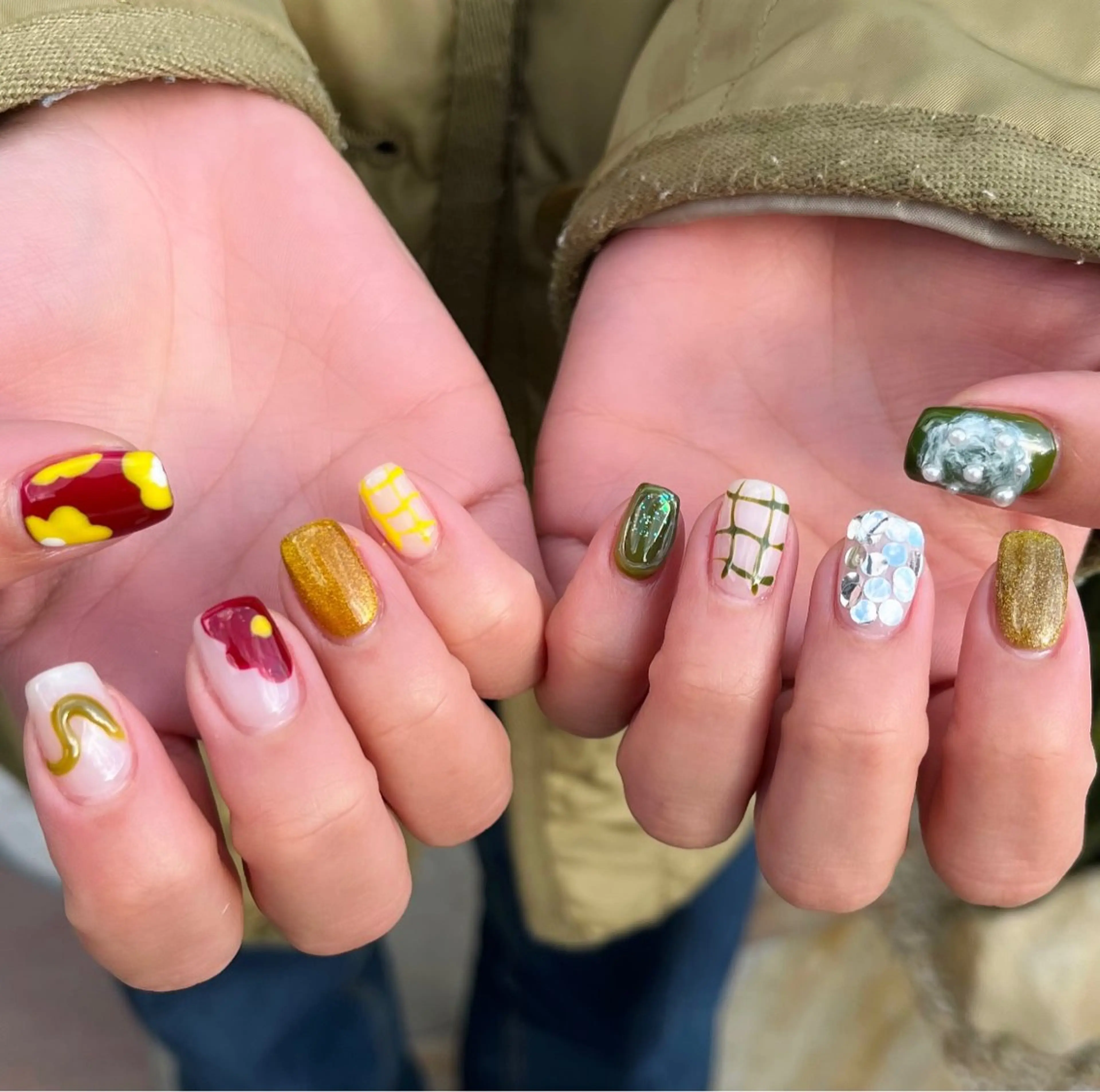 ネイル アートネイル フラワーネイル マグネットネイル ハンドネイル HazeGrass NAILのネイルデザイン