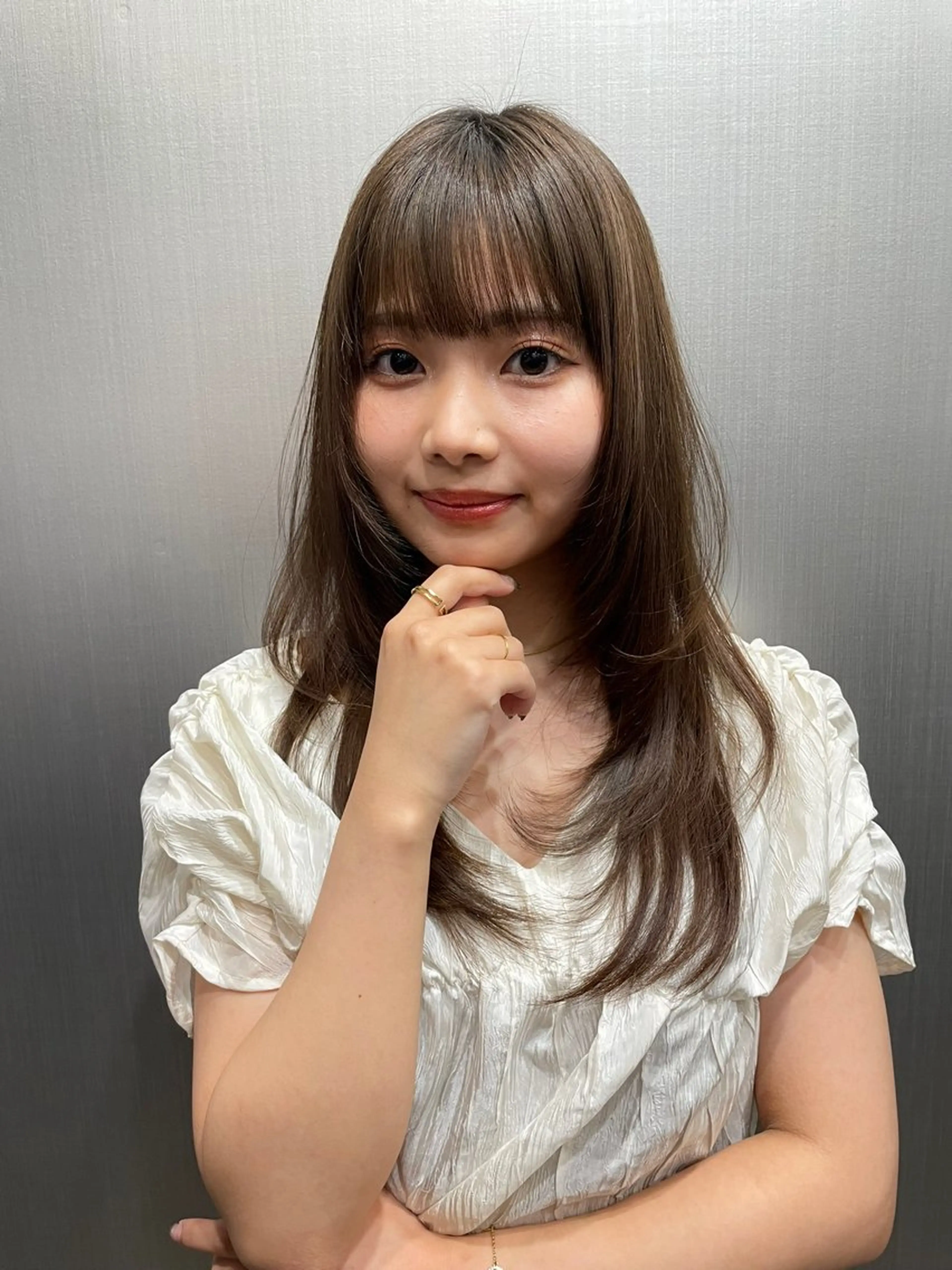 セミロング HARUKI MINATO JAPAN所属・秋山 輝星のヘアスタイル