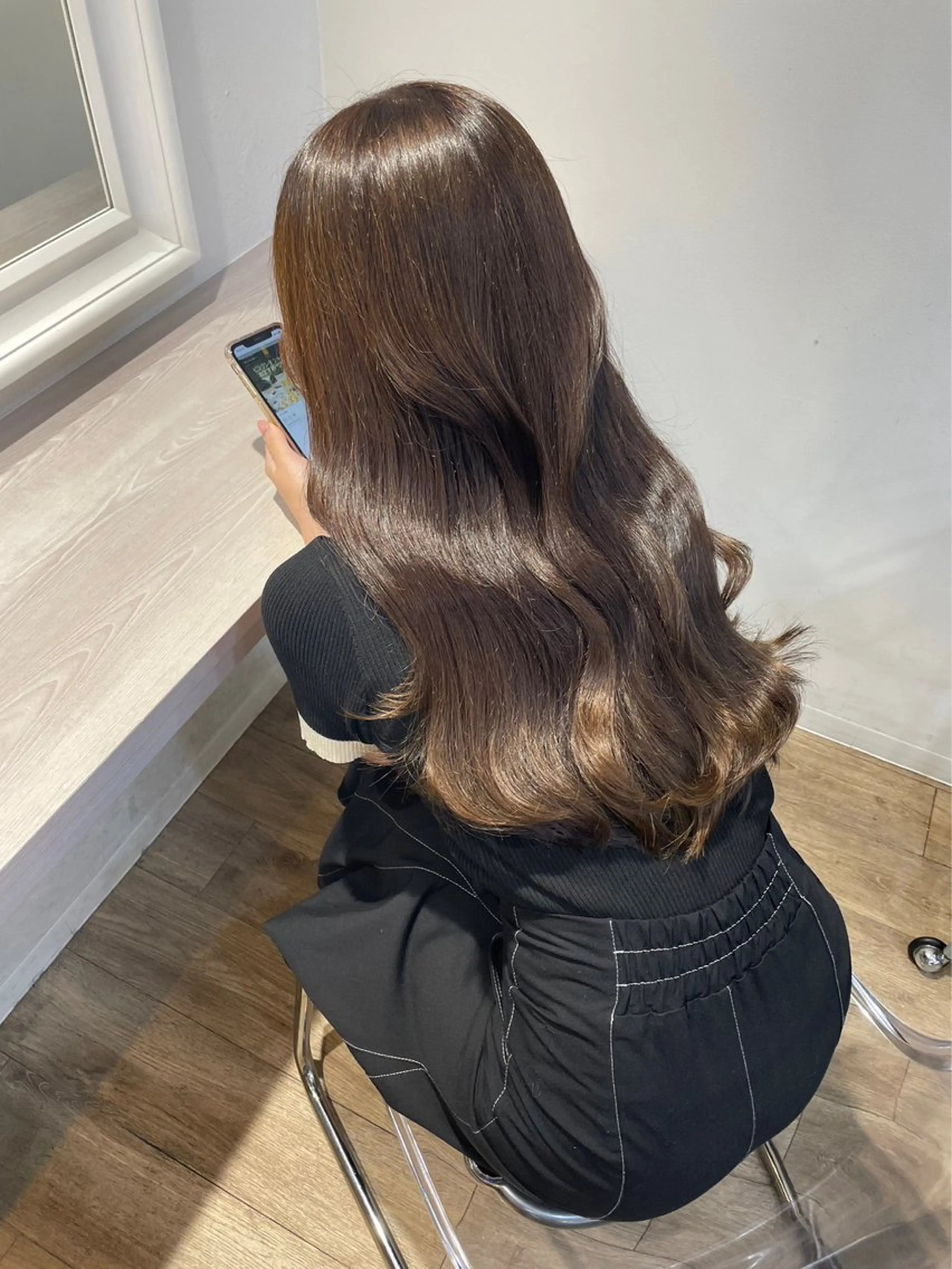ロング カラー ベージュカラー 透明感カラー 神戸ボブ✂️ ioe三宮/田 伸佳のヘアスタイル