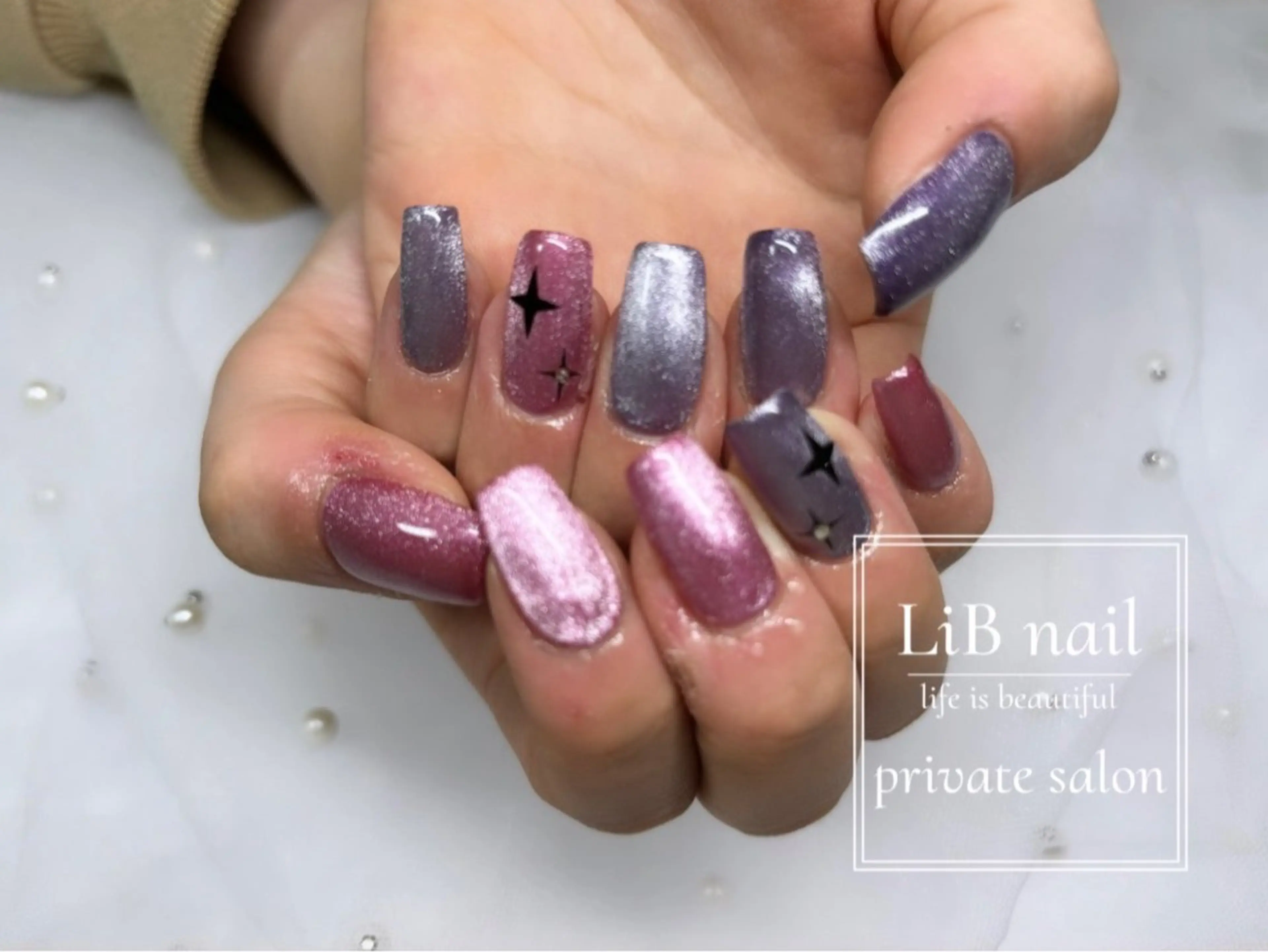 パーマ ハンドネイル LiB nailのネイルデザイン