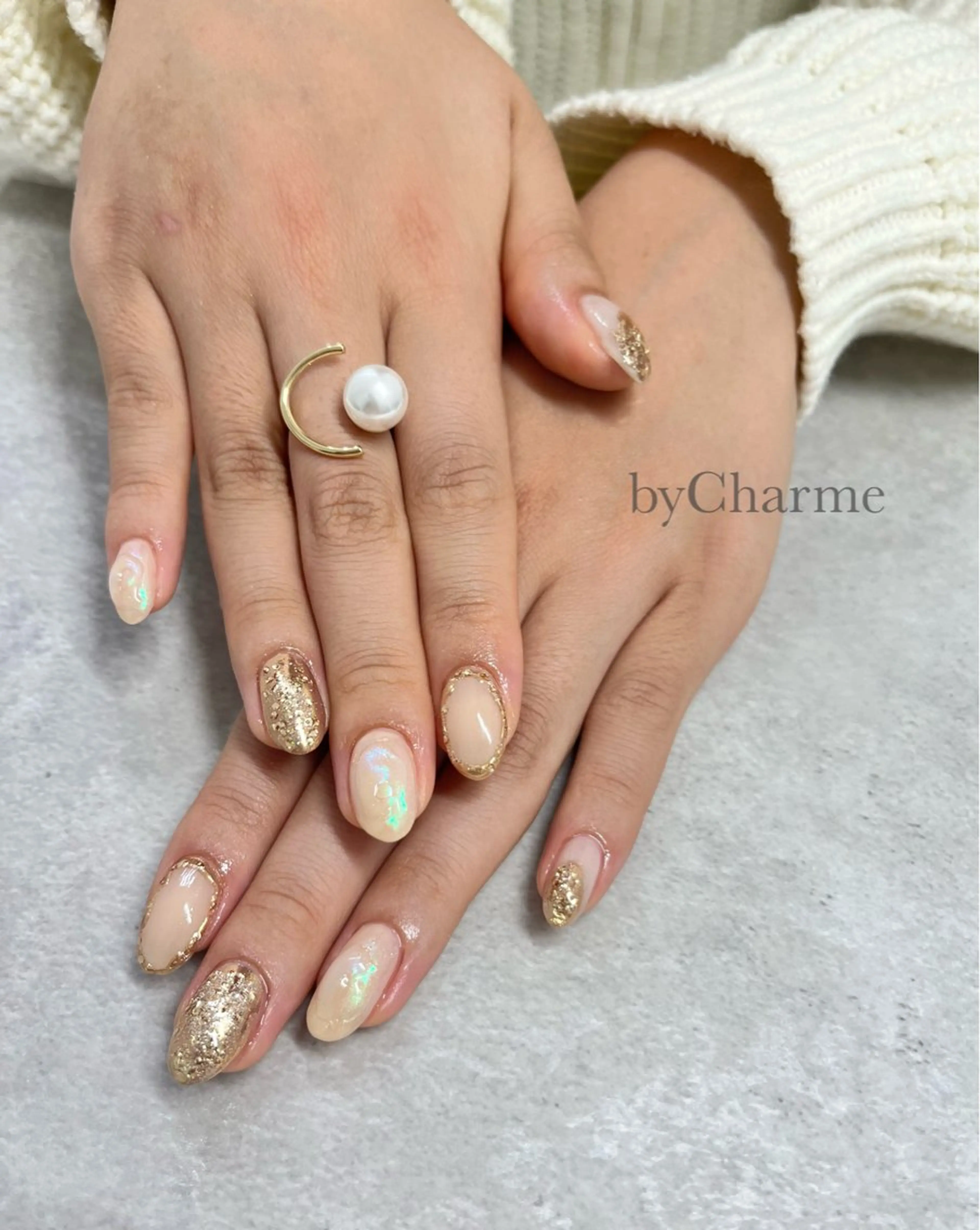 ネイル ニュアンスネイル Ray. byCharmeのネイルデザイン