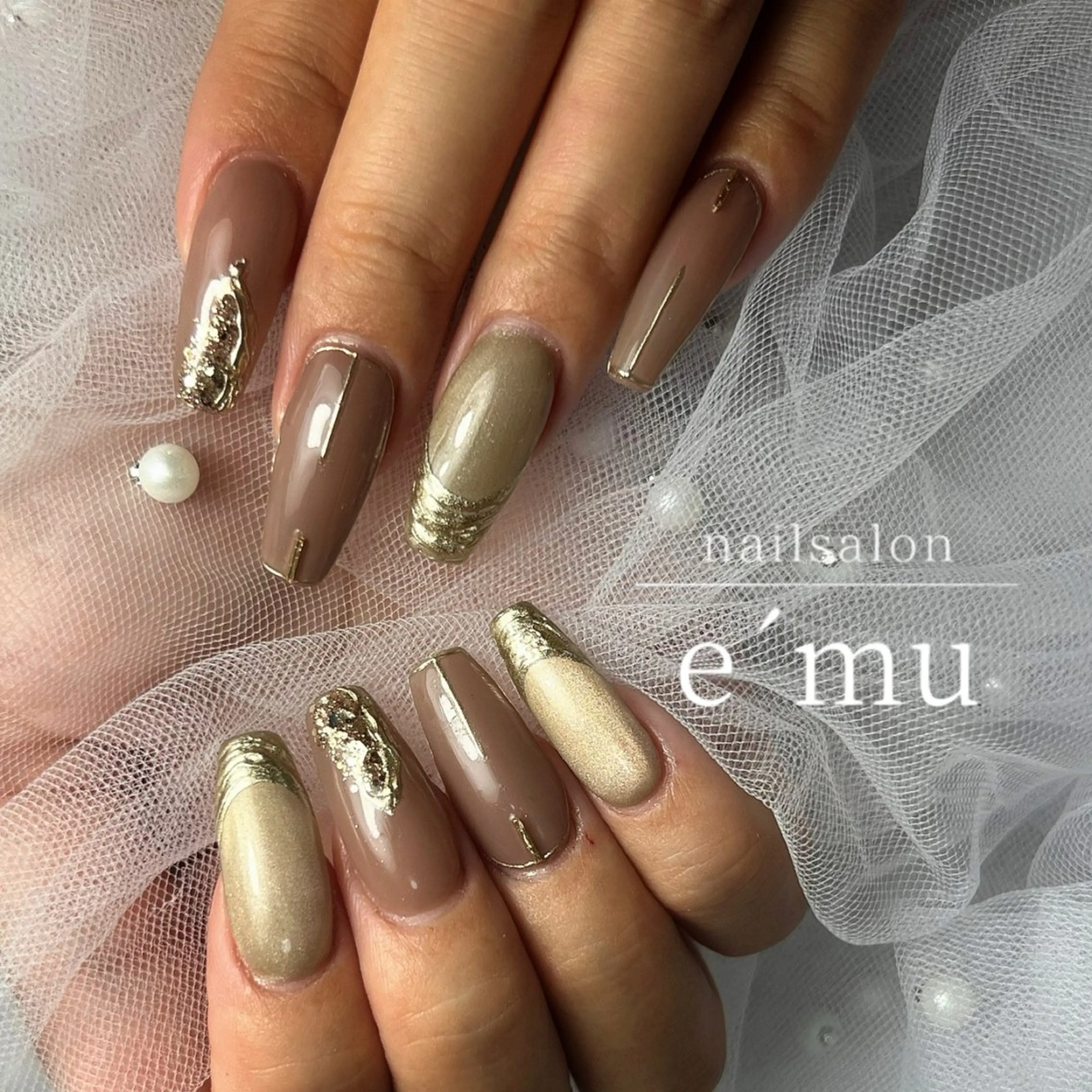 ネイル ニュアンスネイル ハンドネイル nailsalon e´muのネイルデザイン