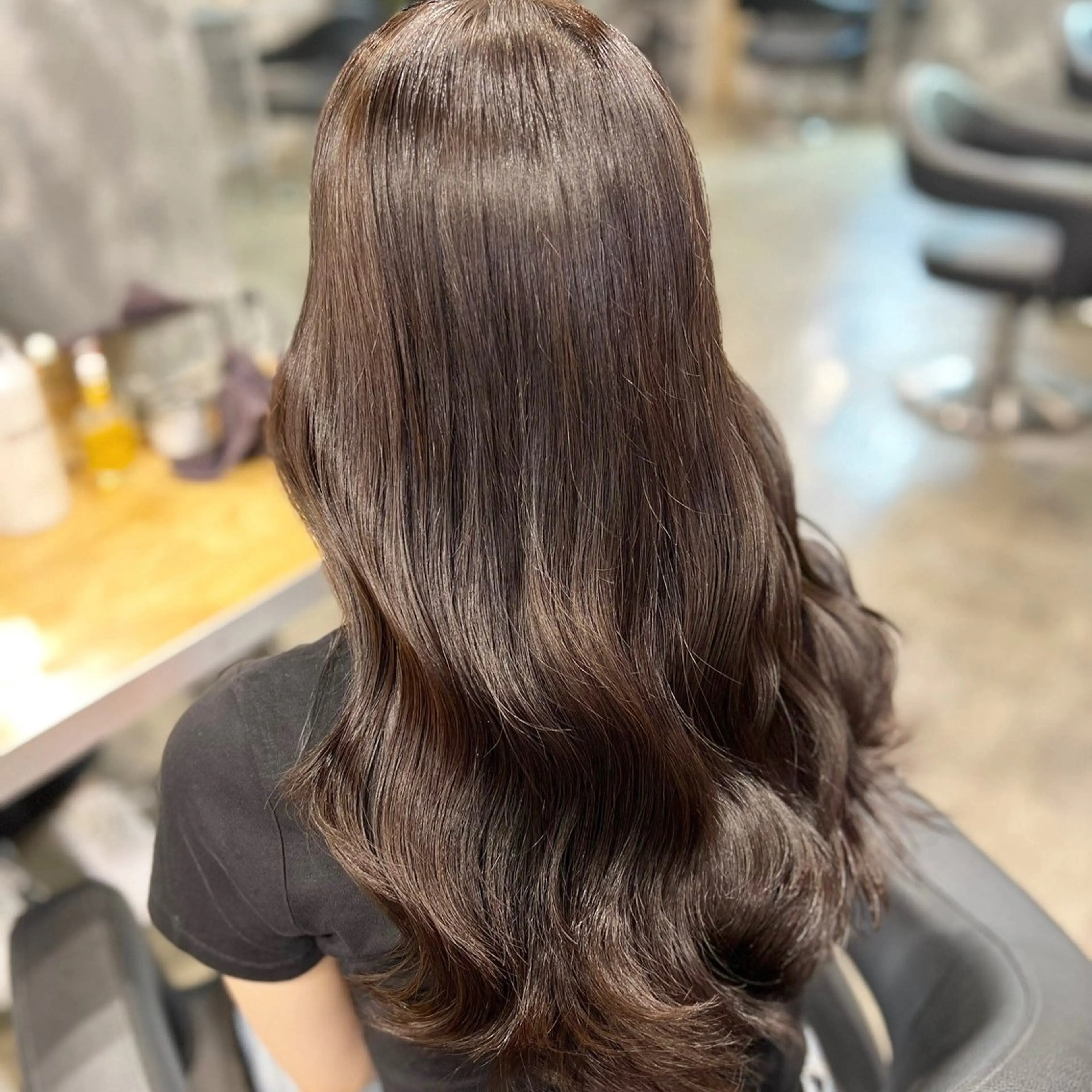 カラー ヘアカラー トリートメント ヘアセット 🤍ベージュ/透明感 韓国ヘア/まりん🤍のヘアスタイル