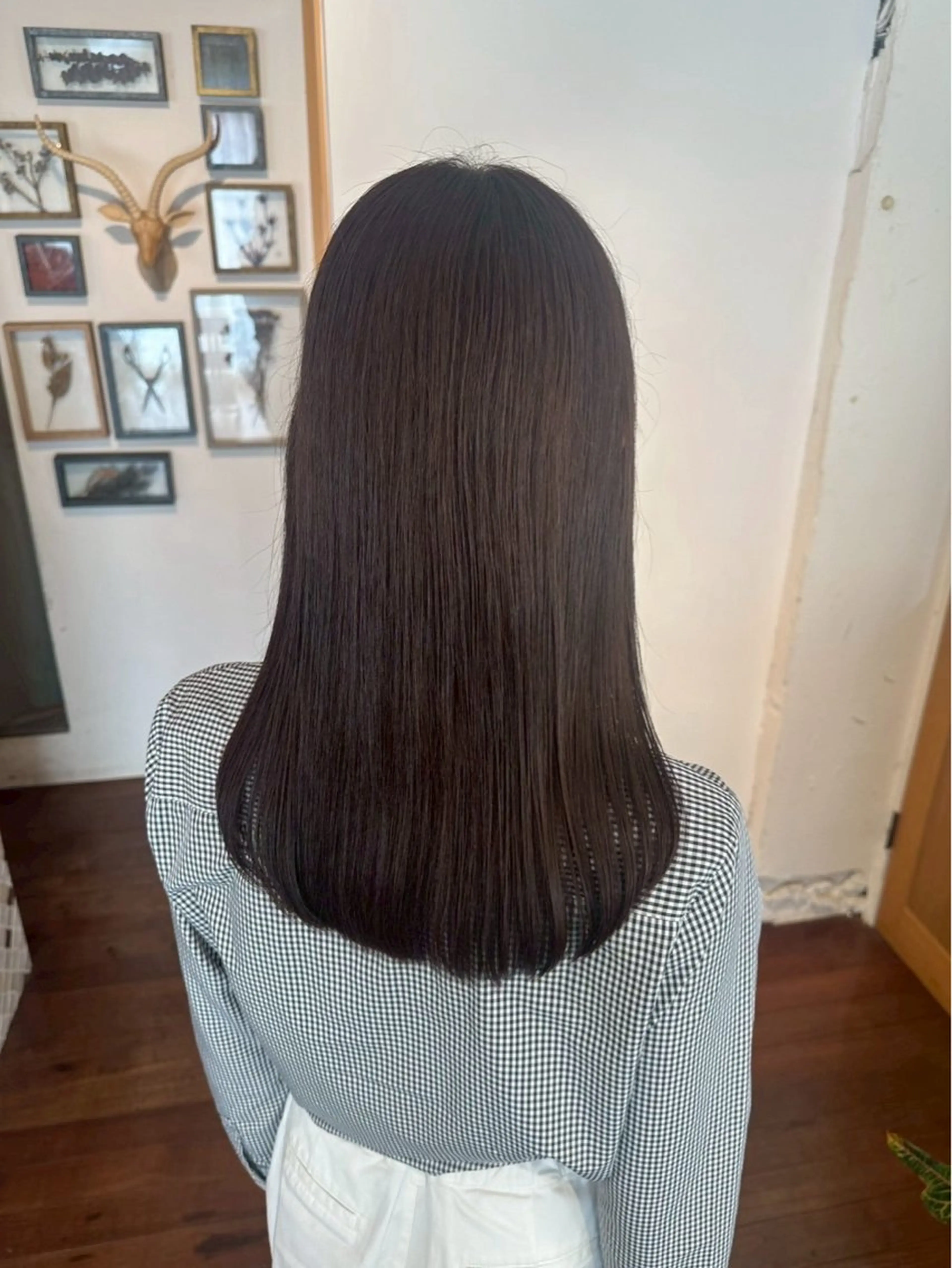 セミロング カラー ブラウンカラー カット 恵比寿/MINT ing SUZUKAのヘアスタイル