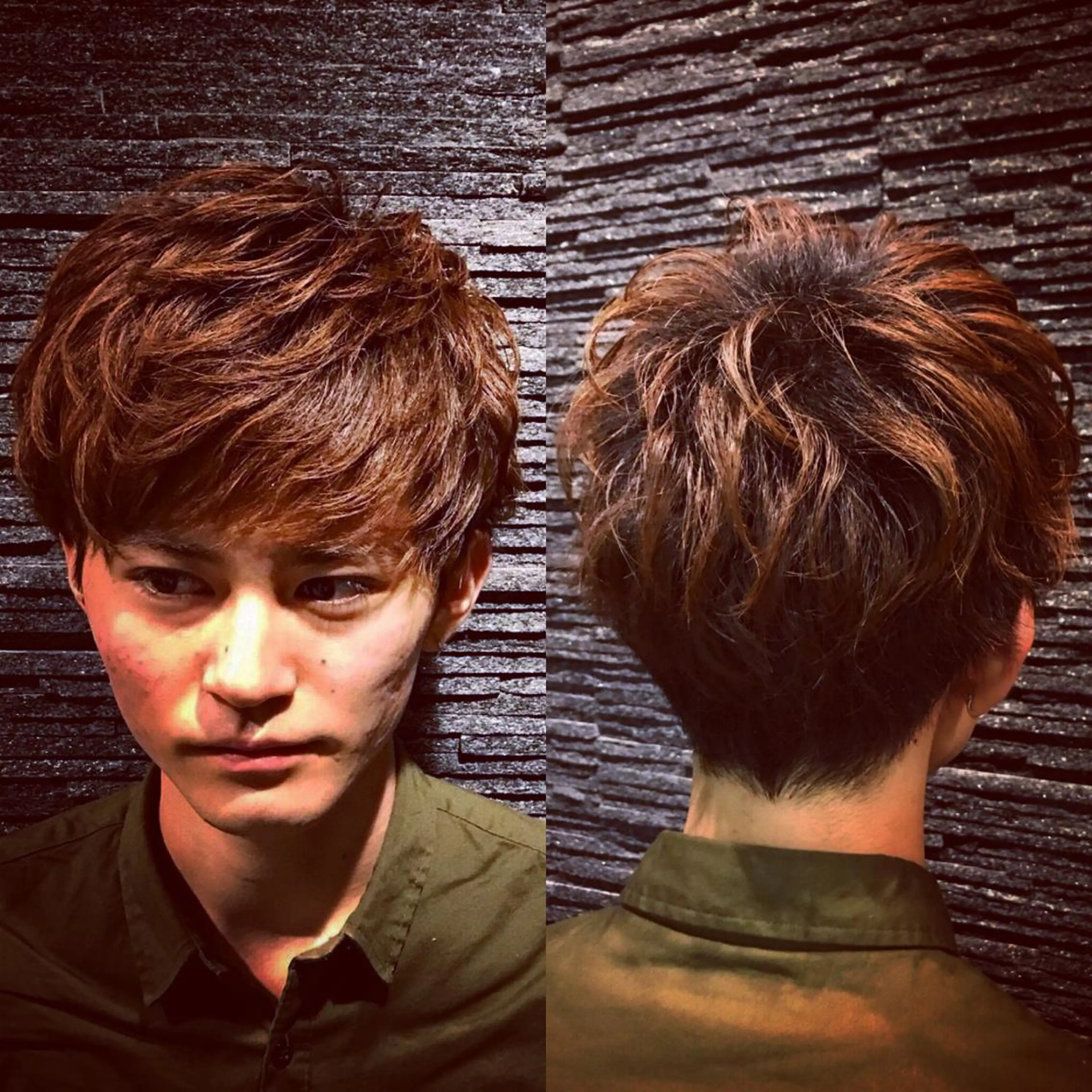 ショート パーマ メンズ 渋谷 たくみのヘアスタイル