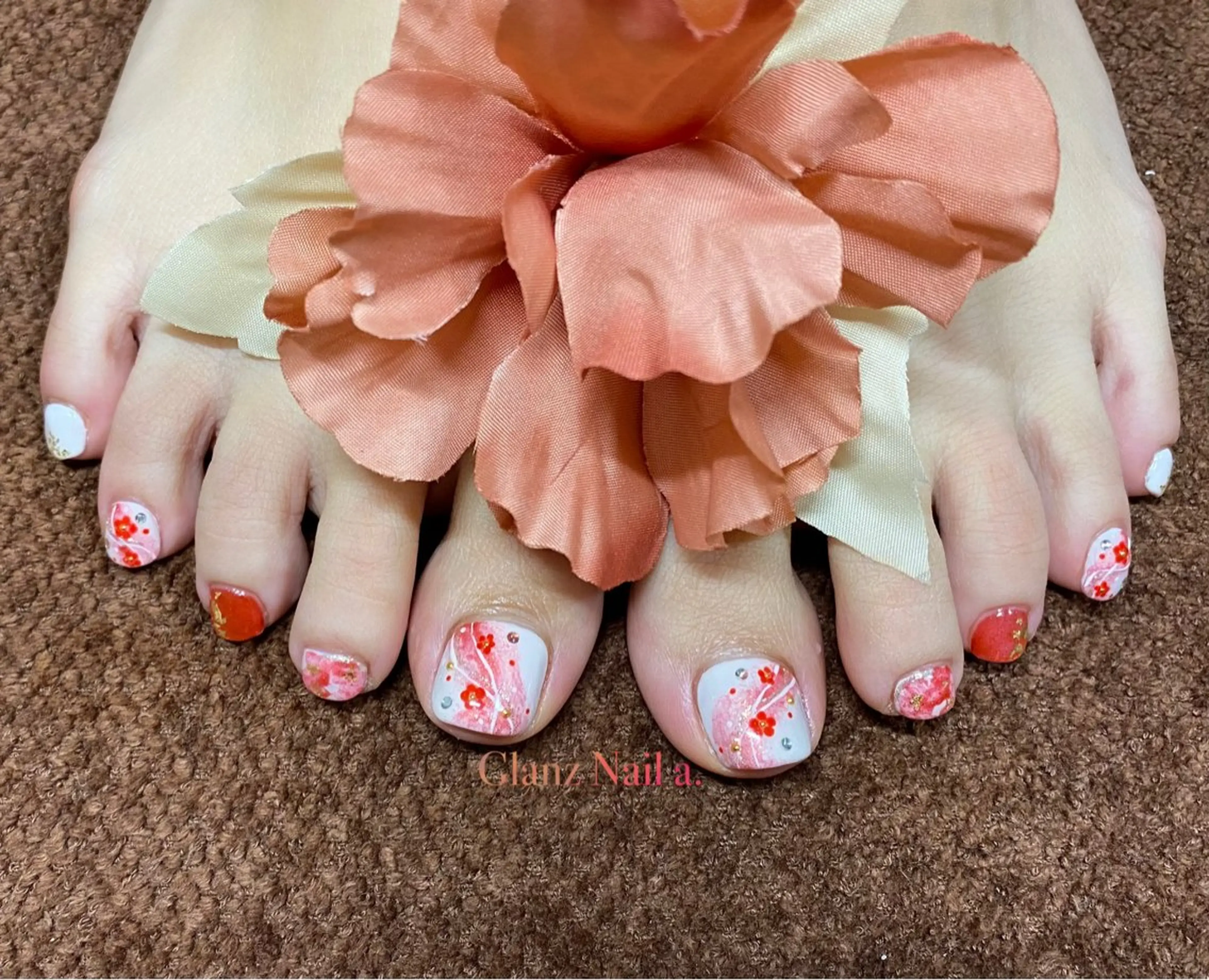 ネイル フットネイル Glanz  Nail aのネイルデザイン
