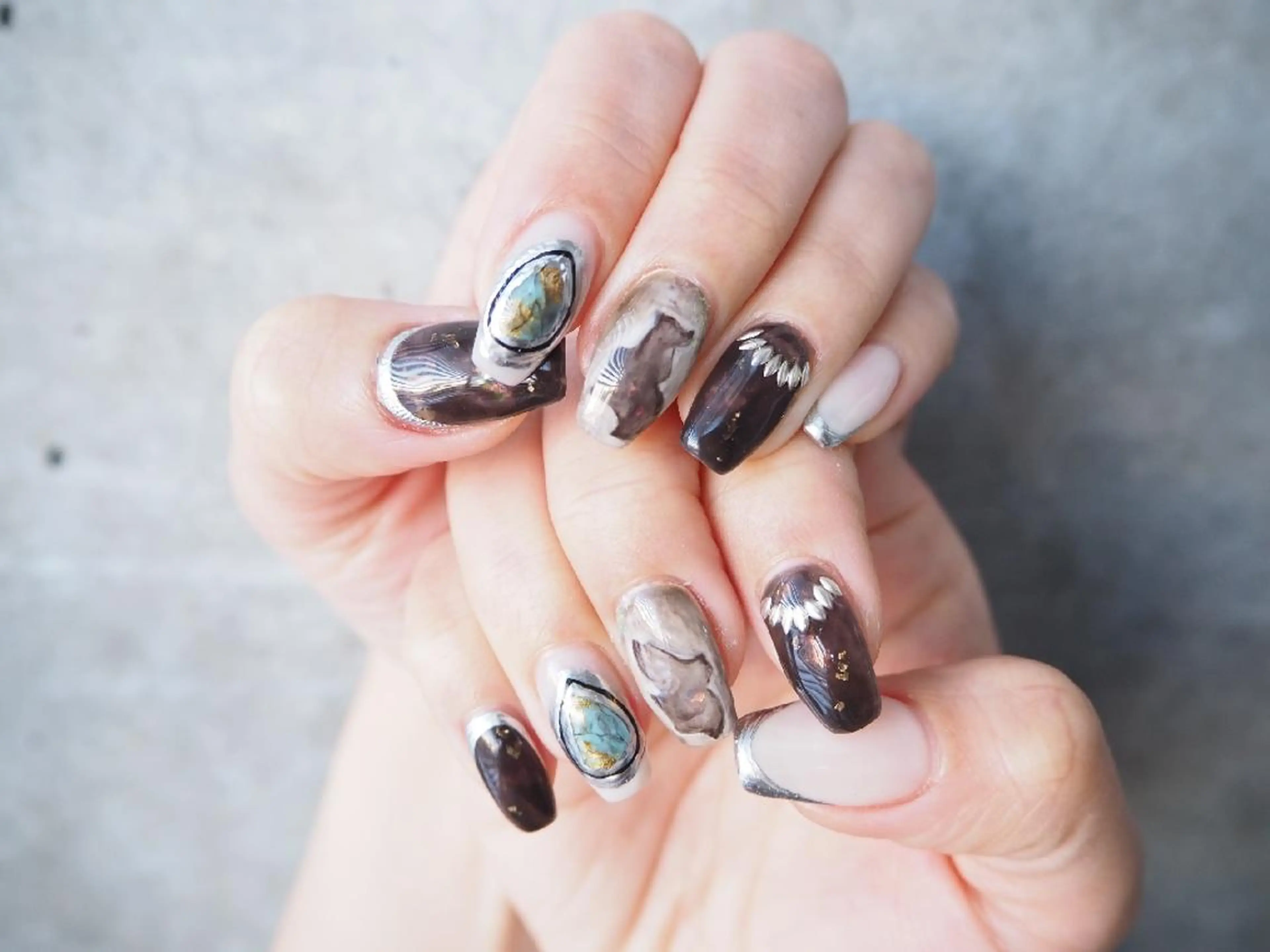 ネイル ハンドネイル ハンドケア ConneQt所属・ETHOSENSE. kimikaのネイルデザイン