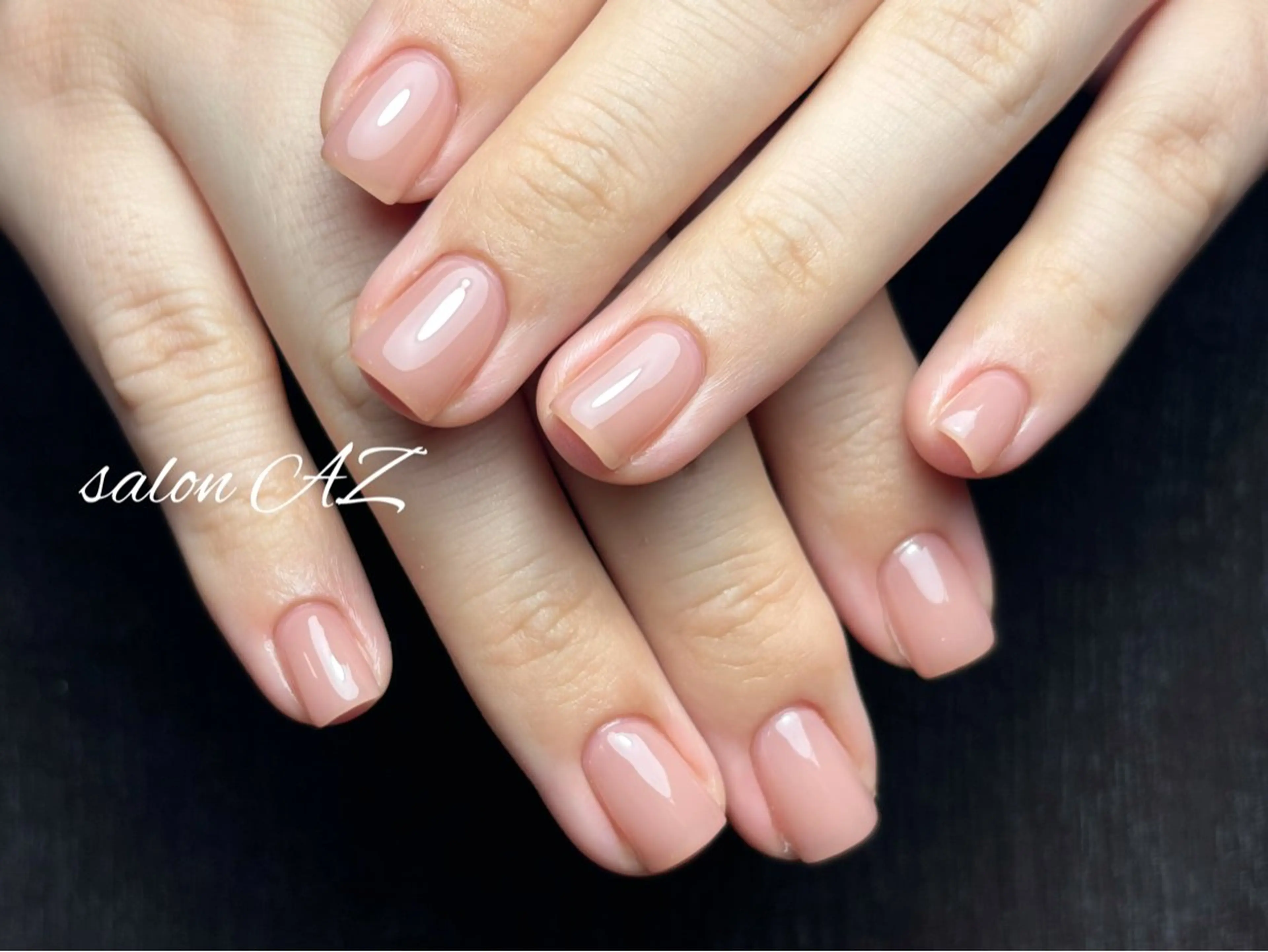 ネイル アートネイル 長さ出し フットネイル フレンチネイル ジェルネイル salon AZのネイルデザイン