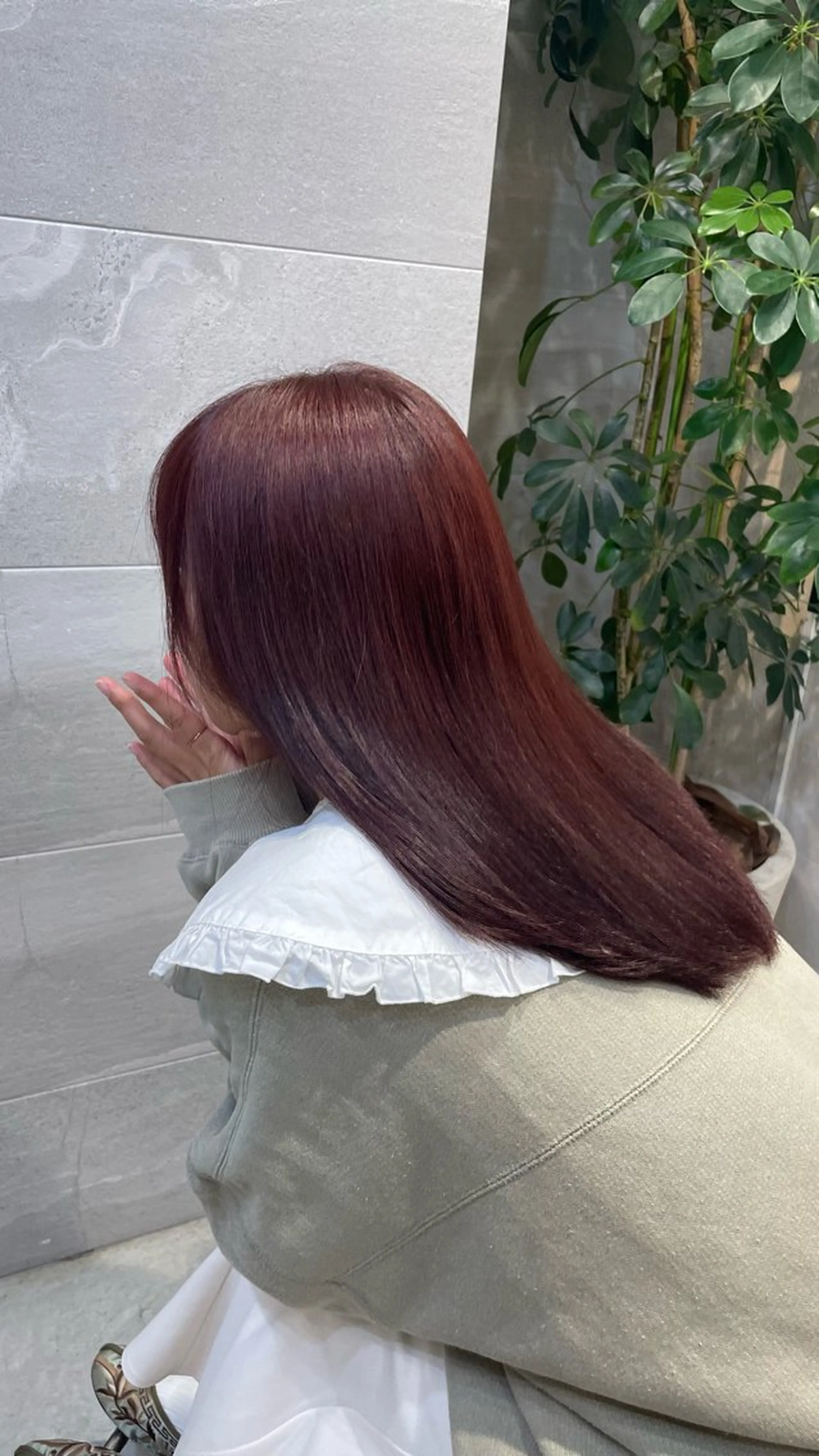 ミディアム ピンクラベンダー はやしだ あおいのヘアスタイル