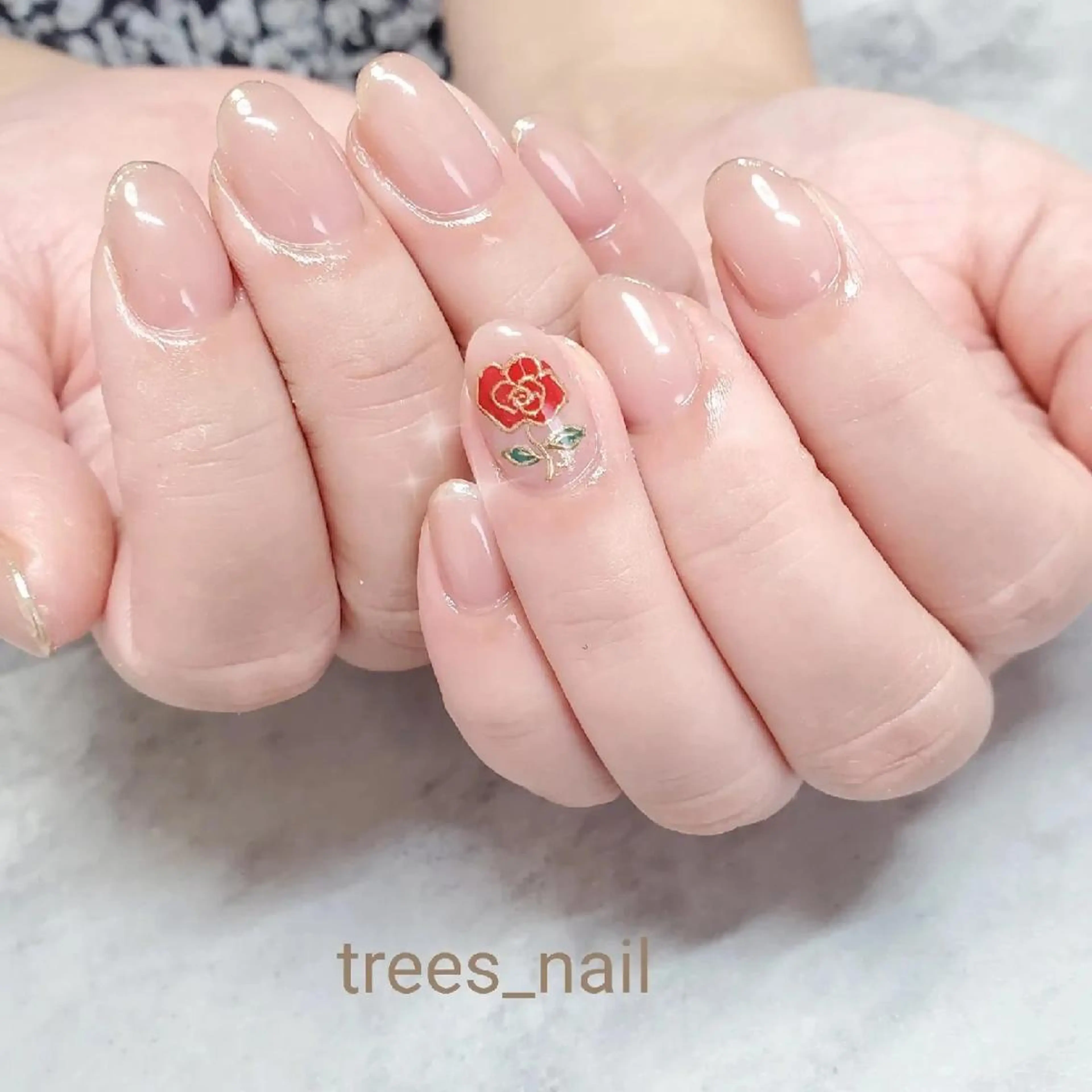 ネイル アートネイル フレンチネイル ミラーネイル ハンドネイル フットネイル trees_ nailのネイルデザイン