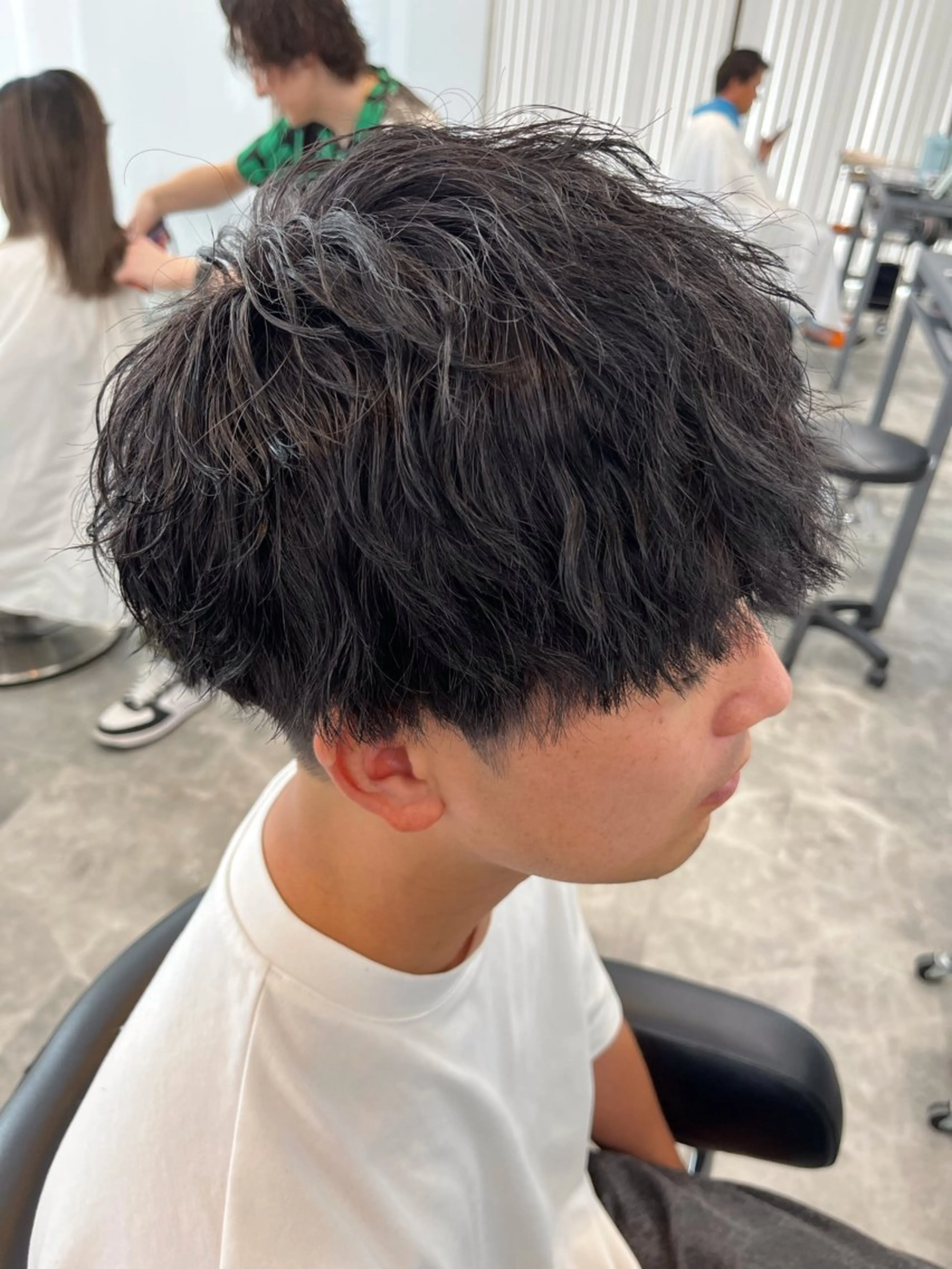 パーマ メンズ カット パーマ ⚡️メンズ/波巻き/ 片岡篤宣/水戸⚡️のヘアスタイル