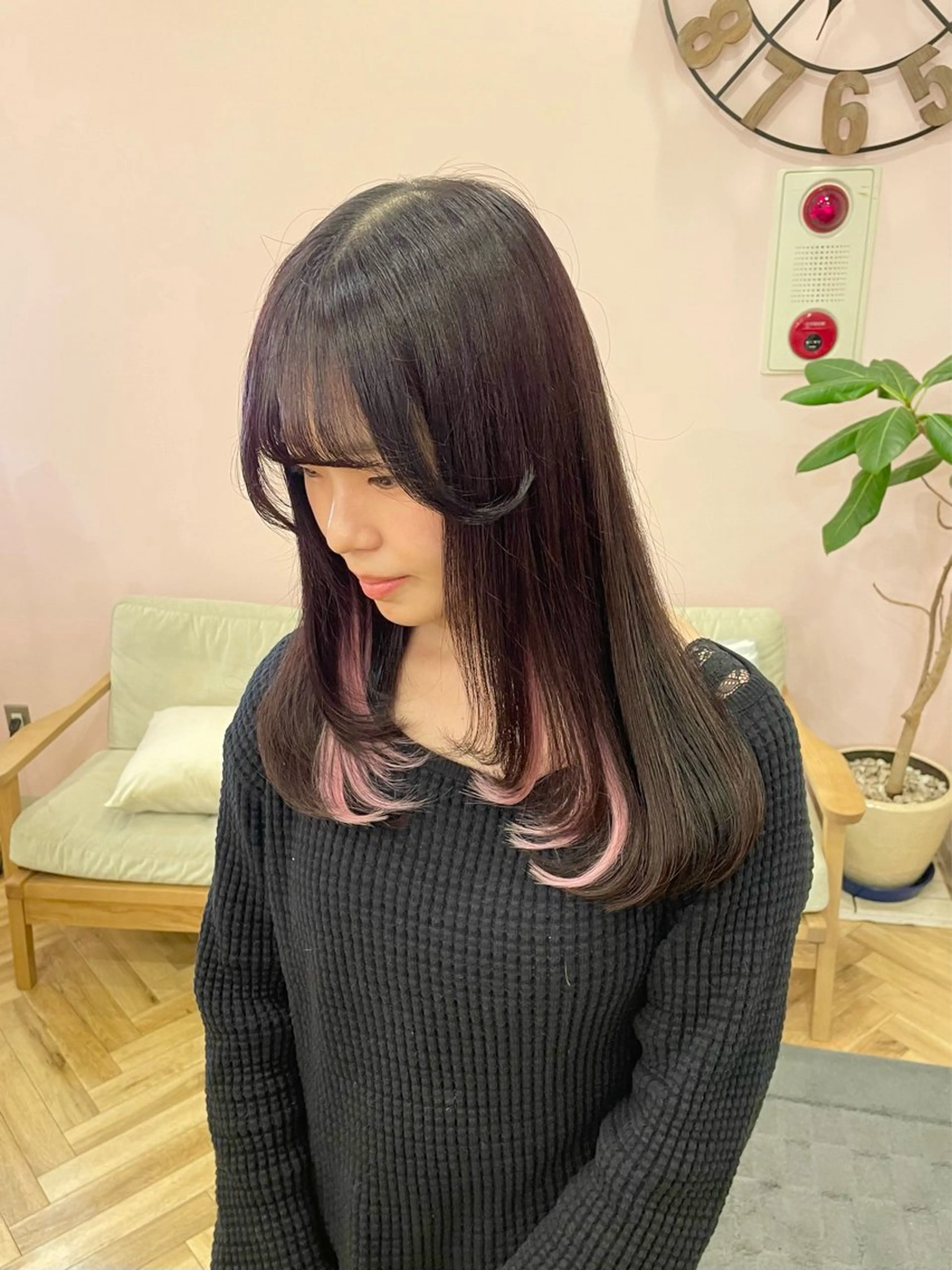 セミロング カラー エクステ 🍒齋藤 澪🍒のヘアスタイル