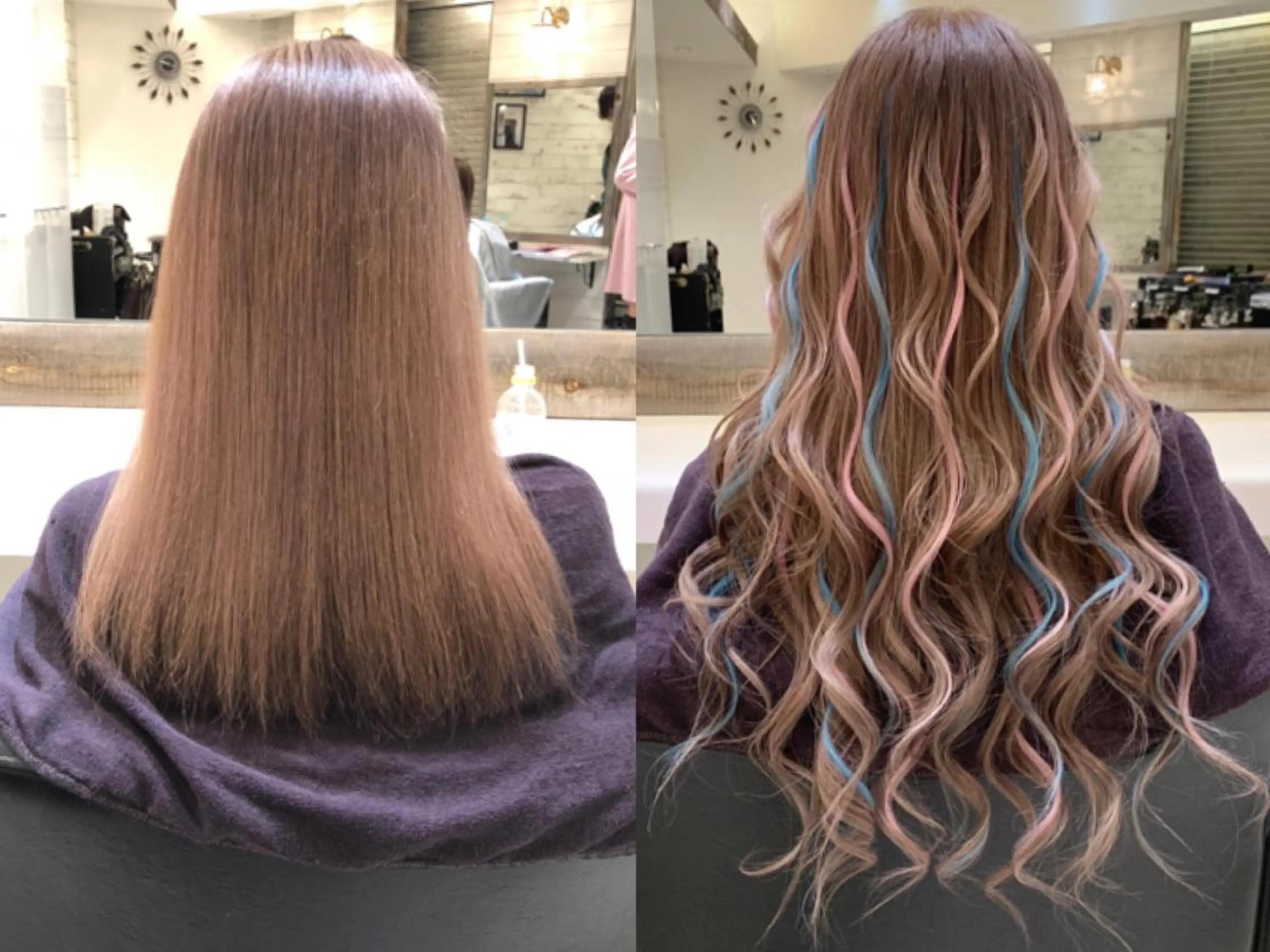 ロング カラー シールエクステ エクステ エクステ　ユノキ リョウタのヘアスタイル