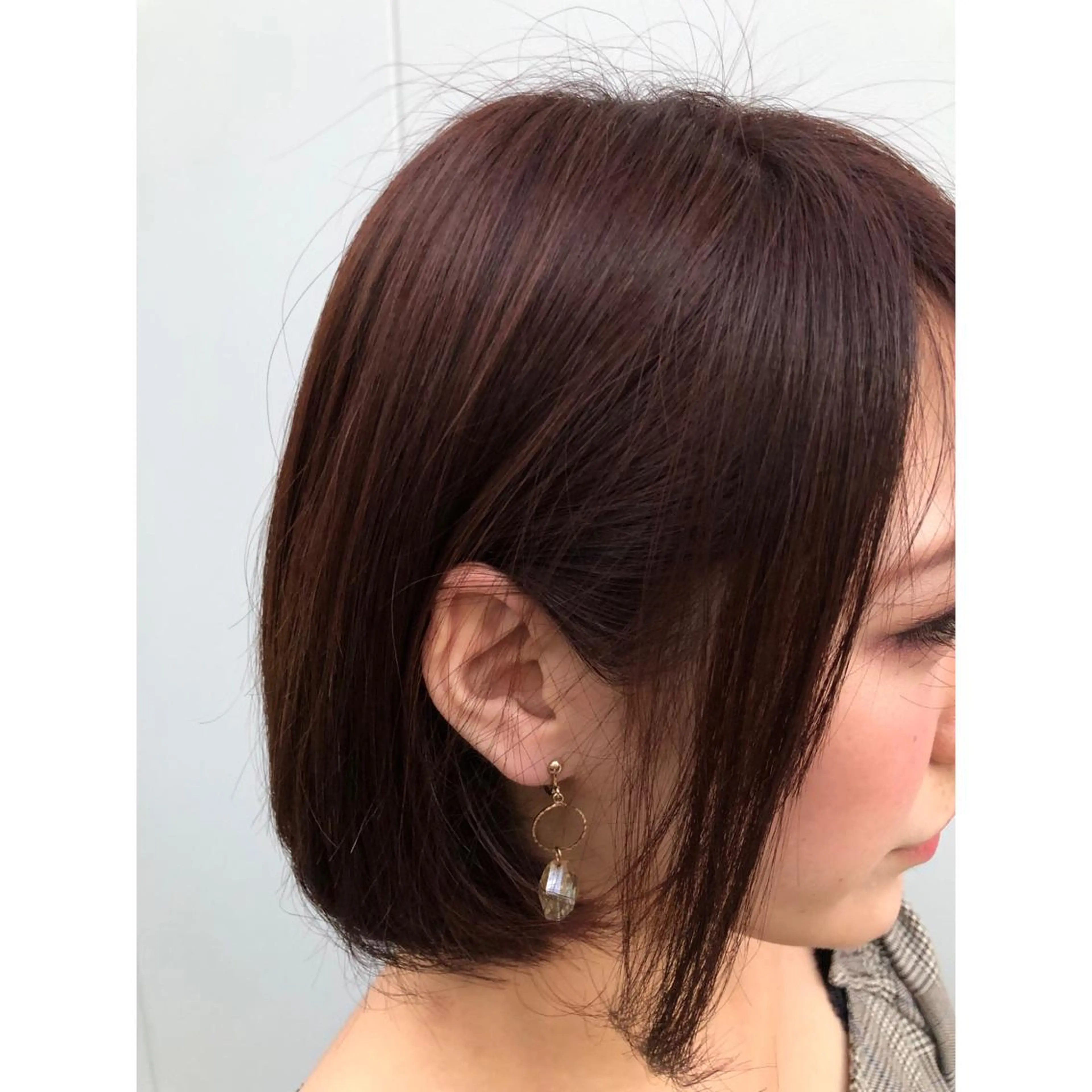 カラー ピンクカラー パーソナルカラー診断 できます　木曽　主博のヘアスタイル