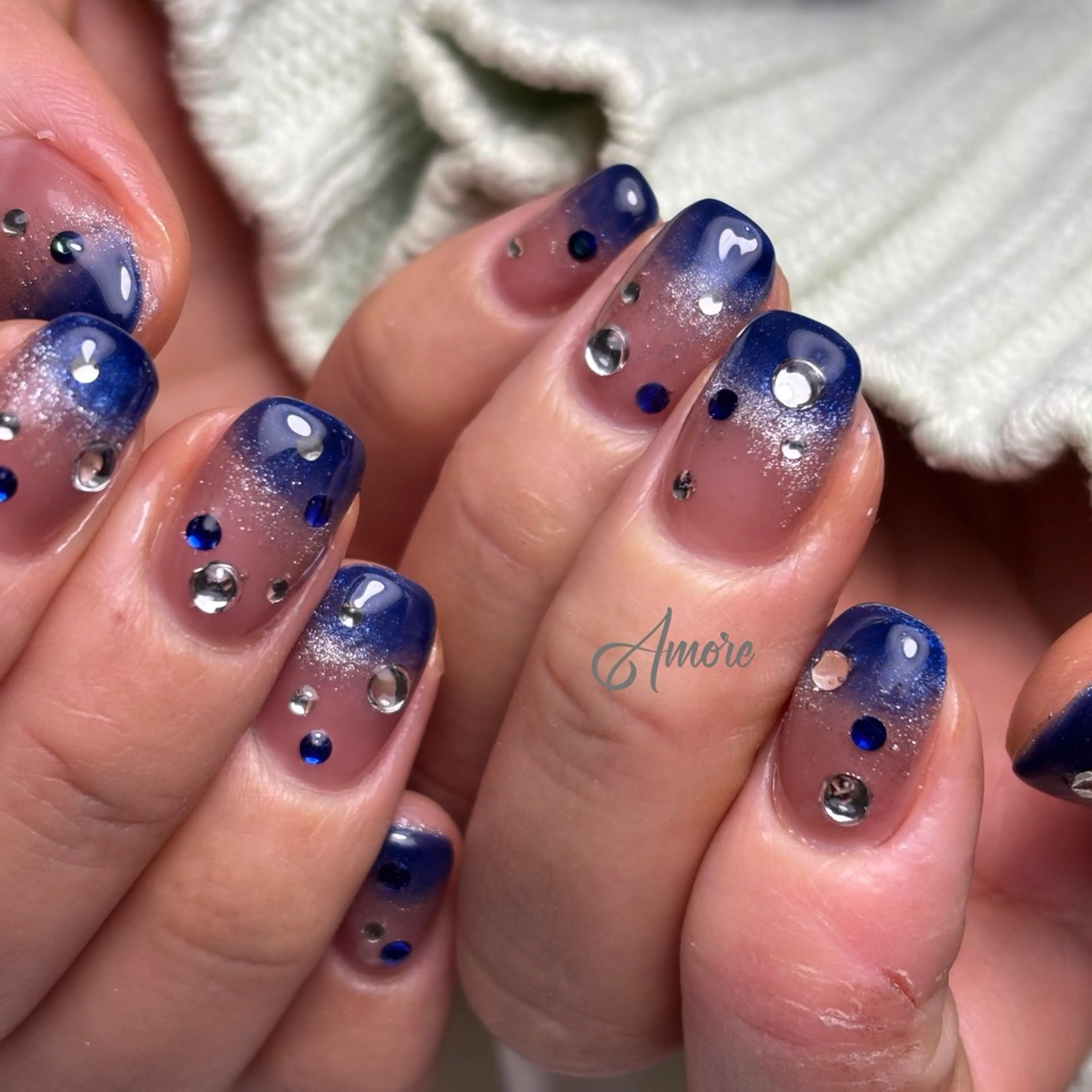 ネイル ジェルネイル キラキラネイル 韓国ネイル マグネットネイル パラジェル You kyehwaのネイルデザイン