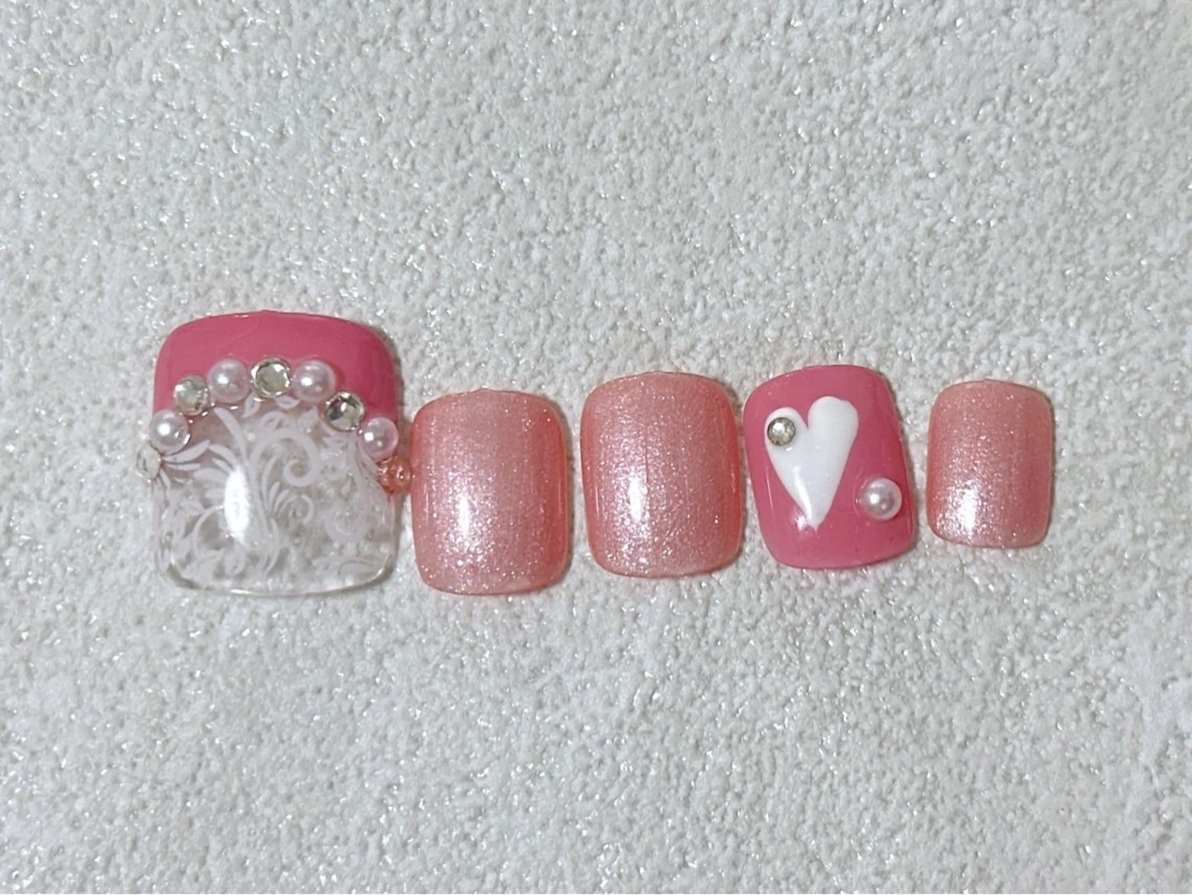 ネイル フットネイル ジェルネイル パラジェル 夏ネイル フットネイル kiki nail 二子玉川のネイルデザイン