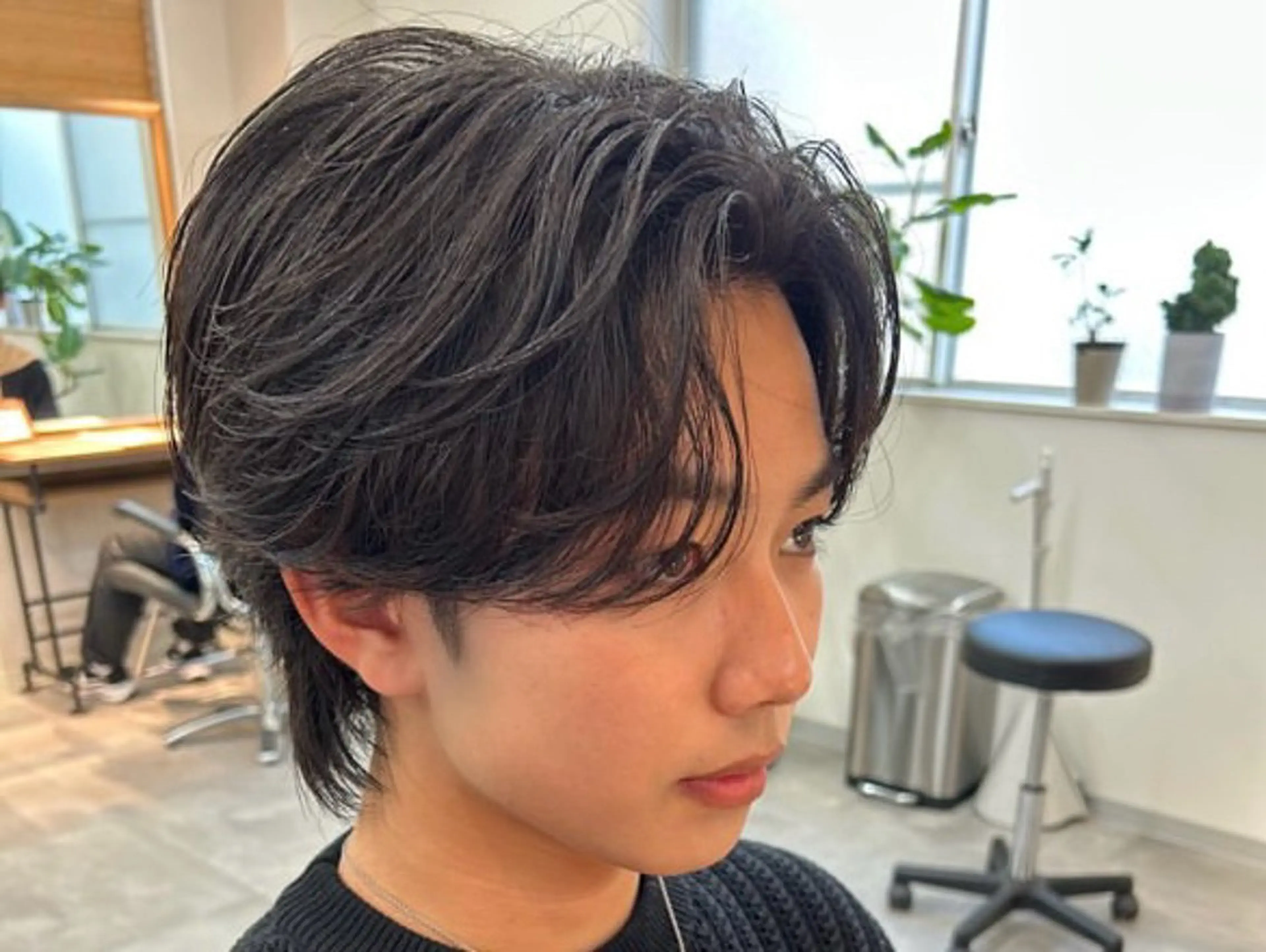 パーマ メンズ カット パーマ 🧸韓国ヘア/メンズ KURUMI🤍のヘアスタイル