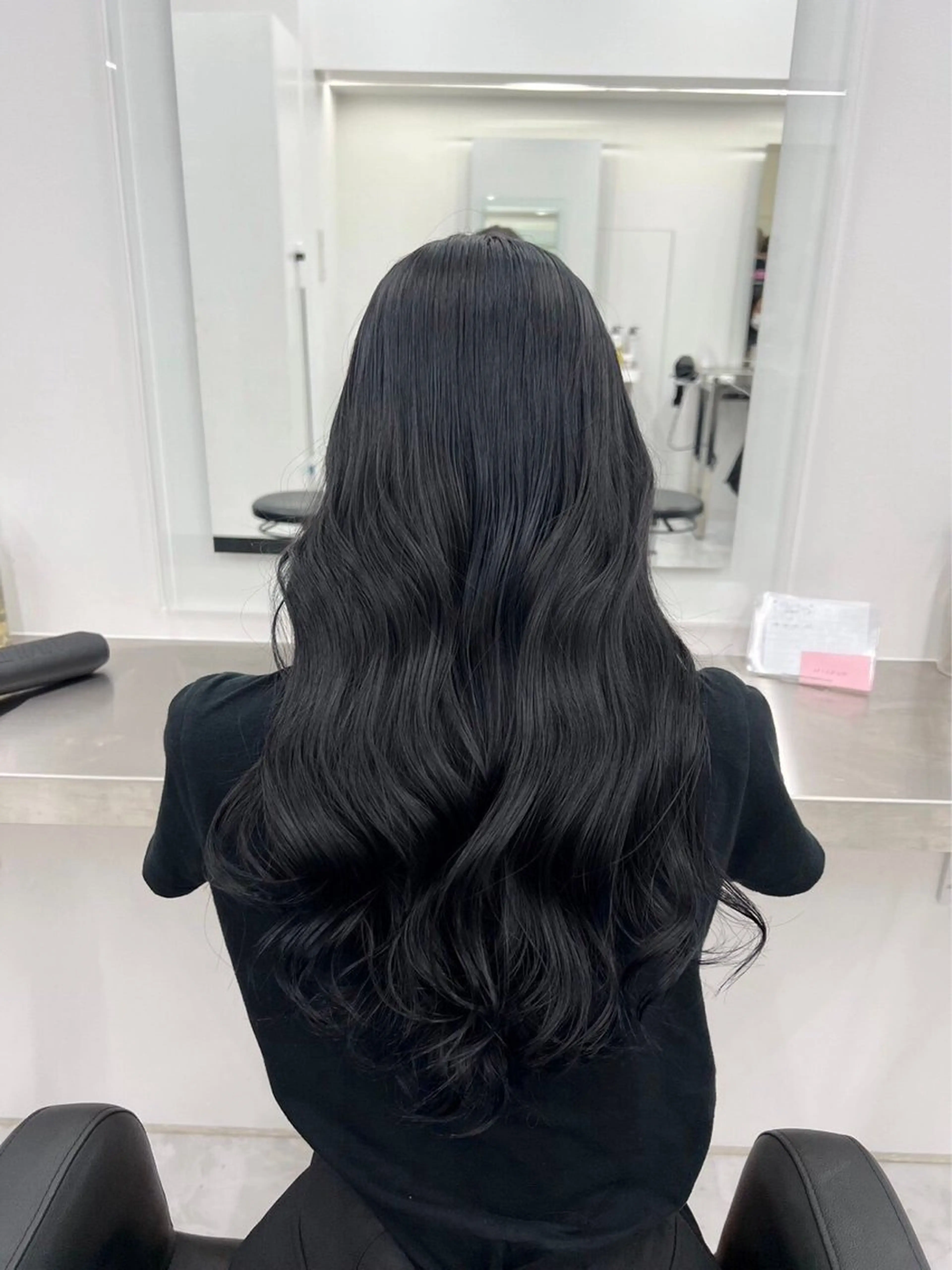 セミロング ヘアカラー トリートメント 🤍大人っぽ韓国暗髪 🤍Asuka🤍のヘアスタイル