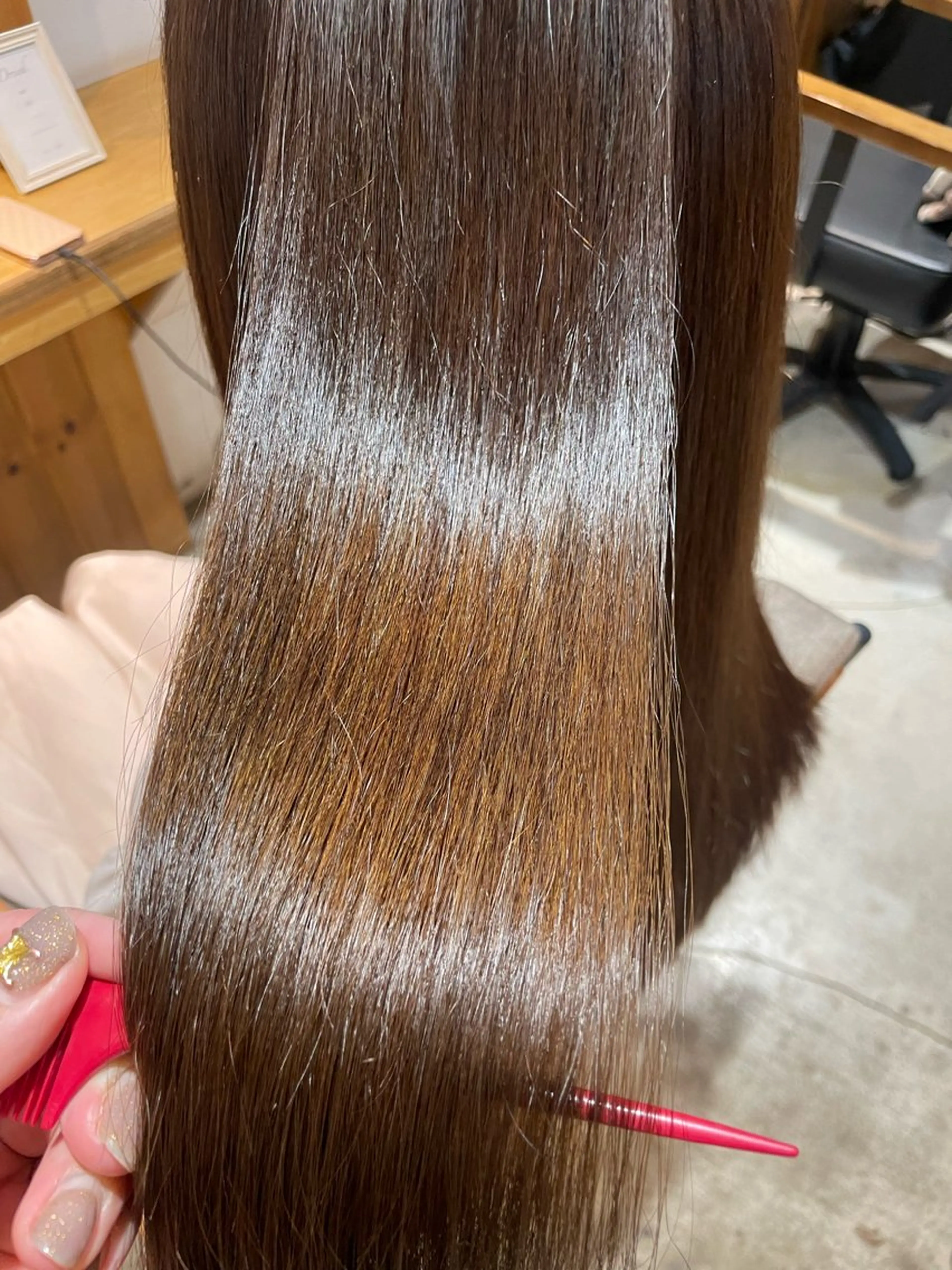 ロング カラー カット 縮毛矯正 トリートメント ヘッドスパ ヘアセット 髪質改善/縮毛/新宿 🫧SUZUKA🫧のヘアスタイル