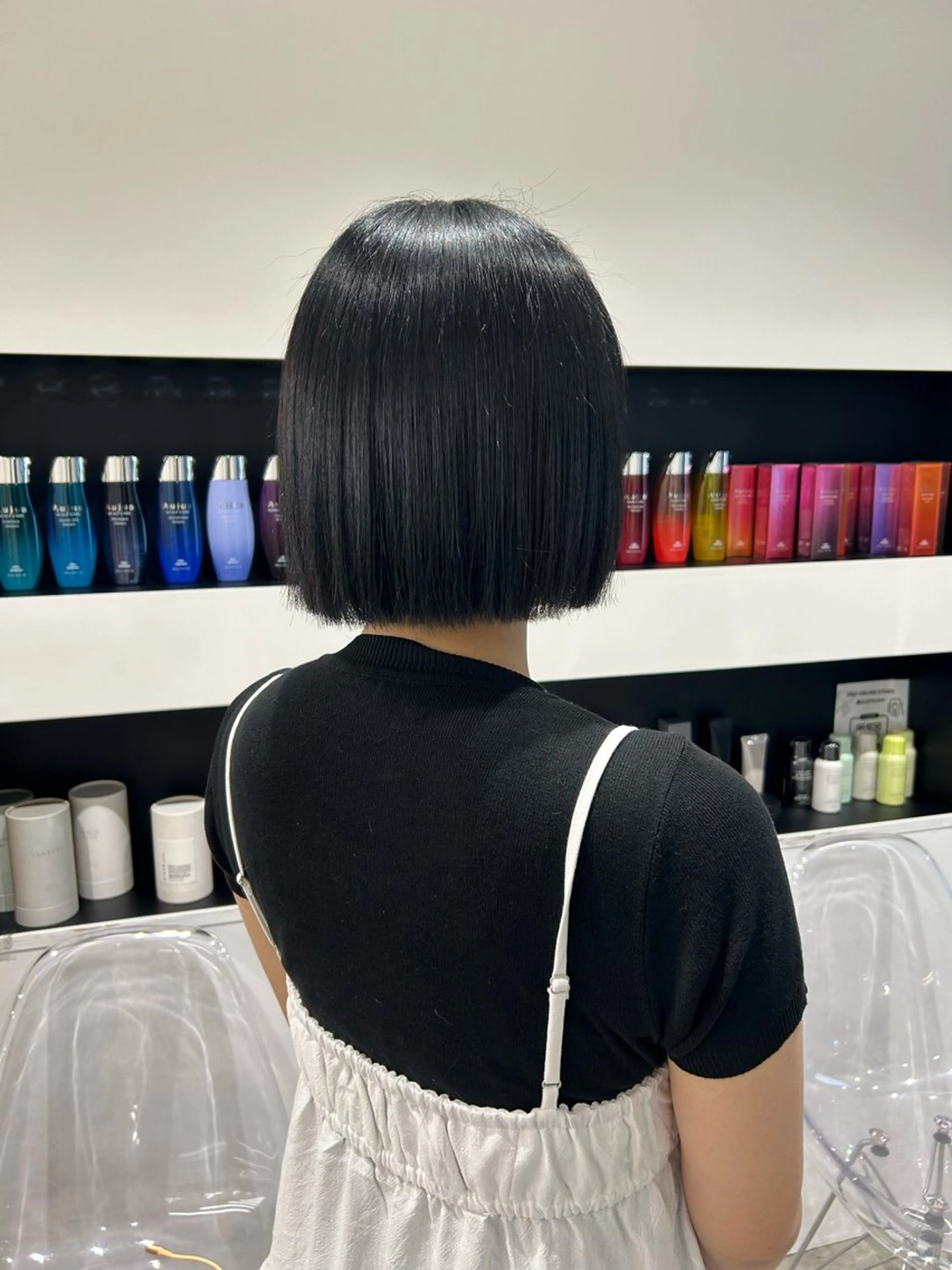 ショート ヘアカラー トリートメント ヒマリ/暖色/ 韓国ヘアのヘアスタイル