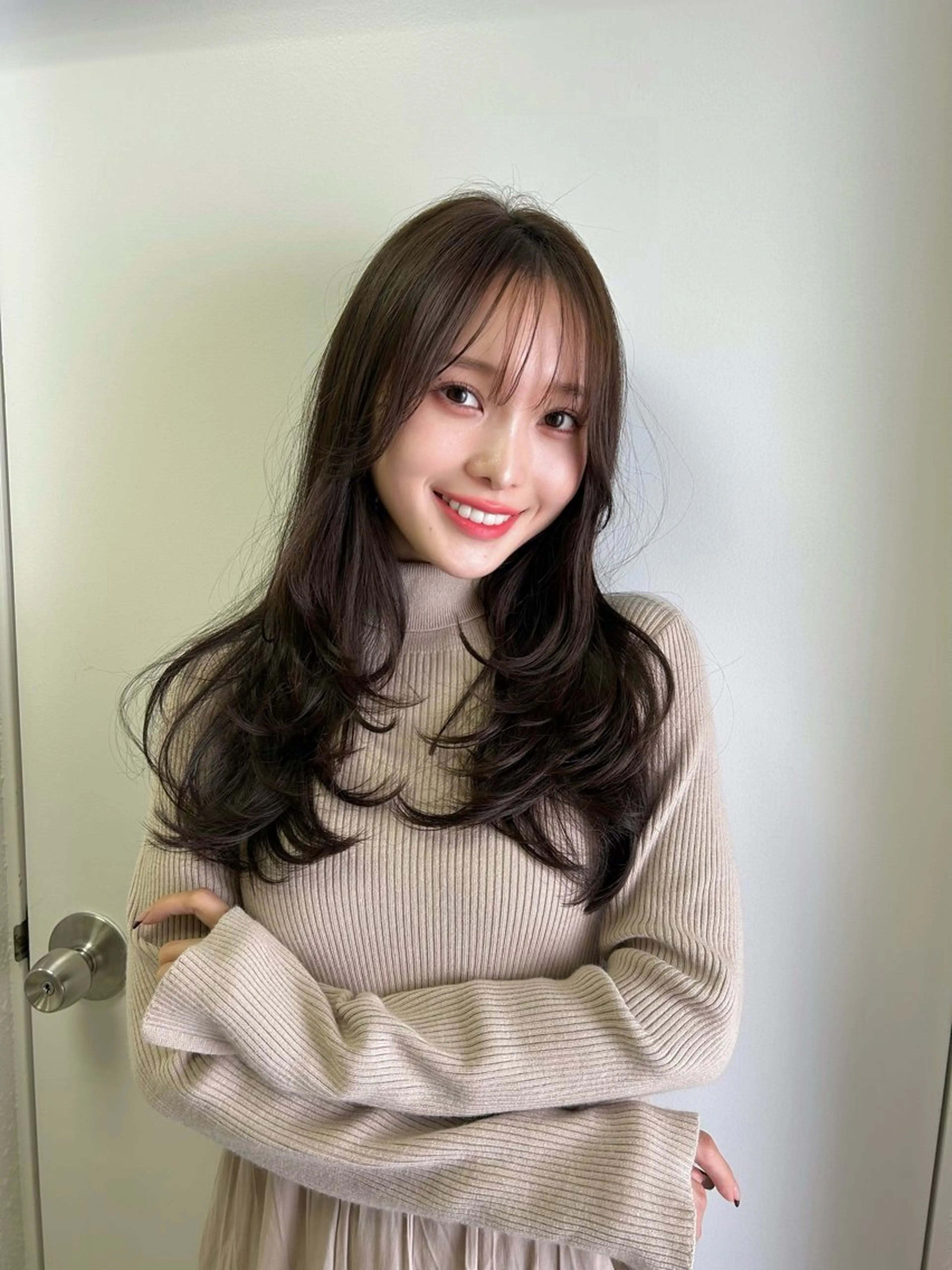 ロング レイヤーカット カット ヘアカラー matsuzawa mihoのヘアスタイル