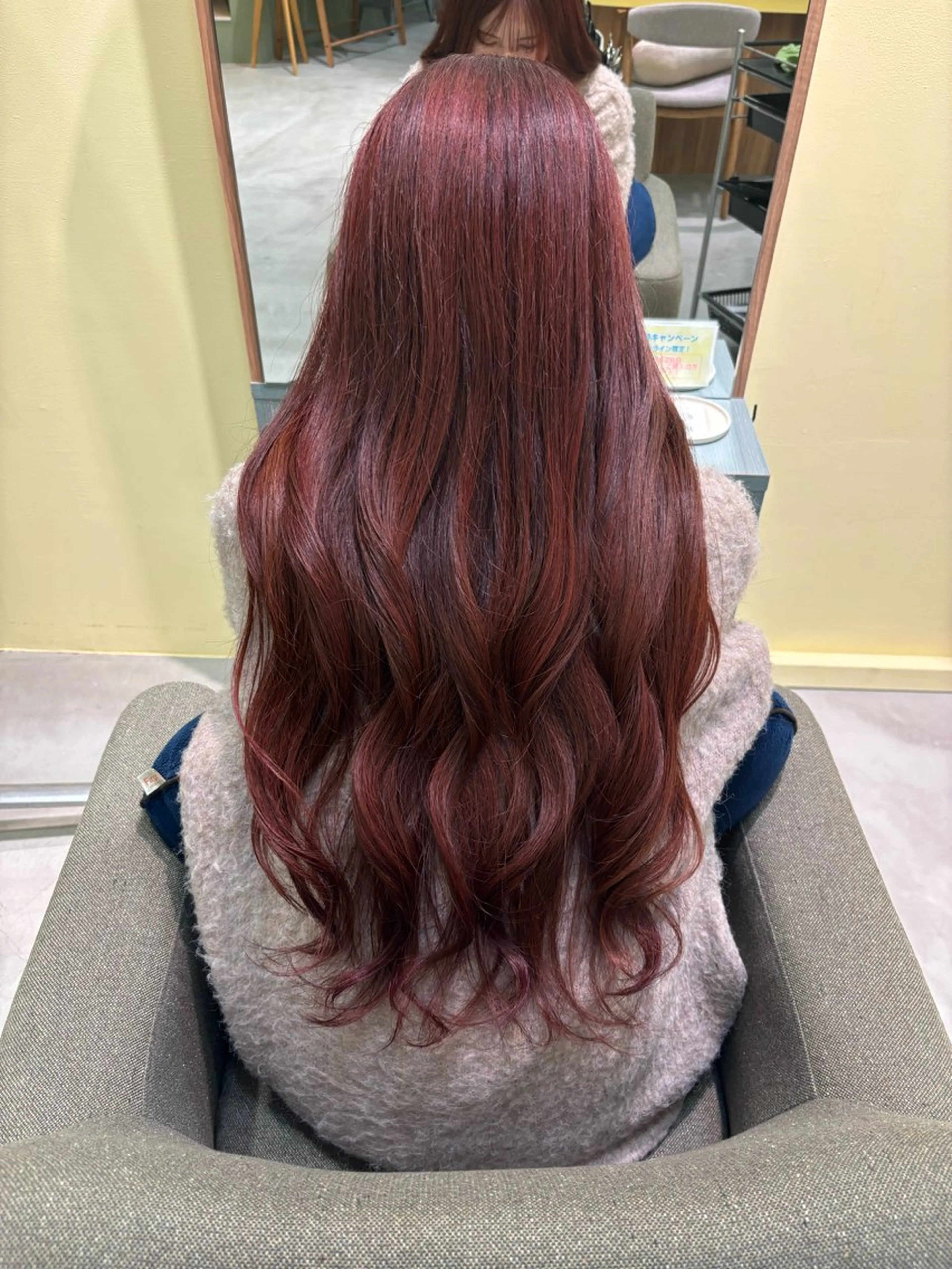 ロング カラー カット ヘアカラー uta所属・カットモデル募集 トモカのヘアスタイル