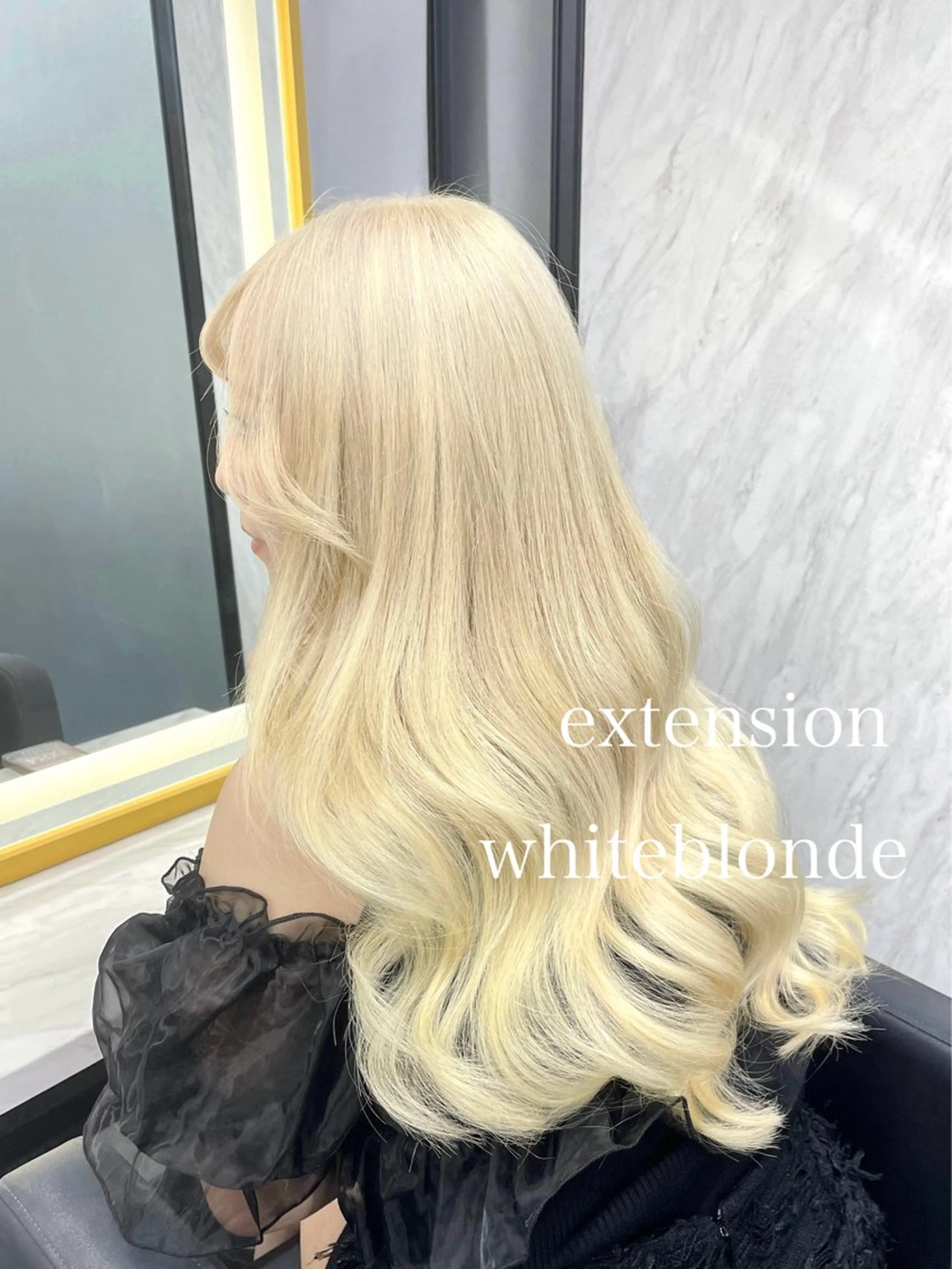 ロング カラー ヘアカラー エクステ エクステ🩵ブリーチ 韓国ヘア🩵KAEのヘアスタイル