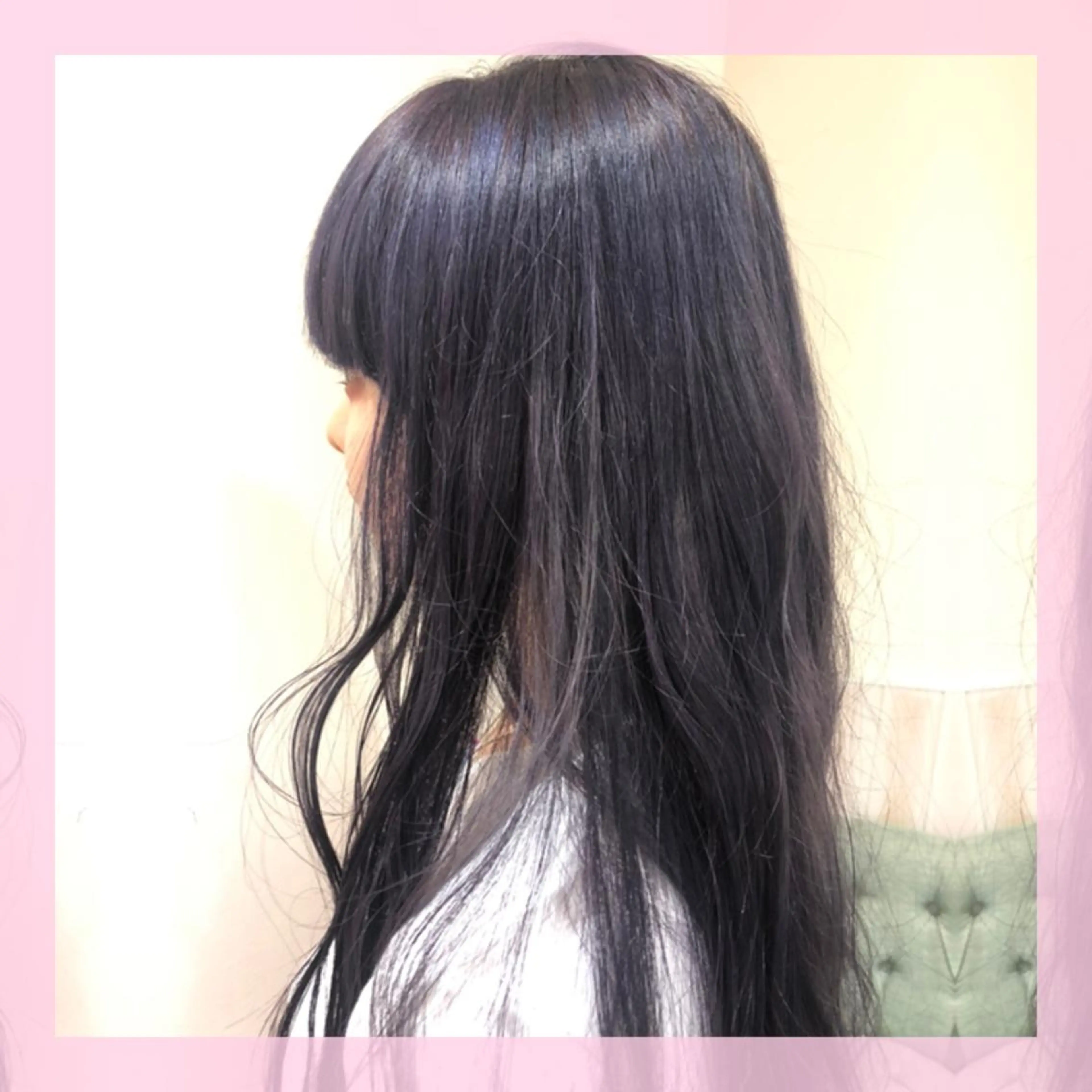 ロング カラー ブリーチ バイオレットカラー カット ヘアカラー plum.所属・🍒前川 🍒のヘアスタイル