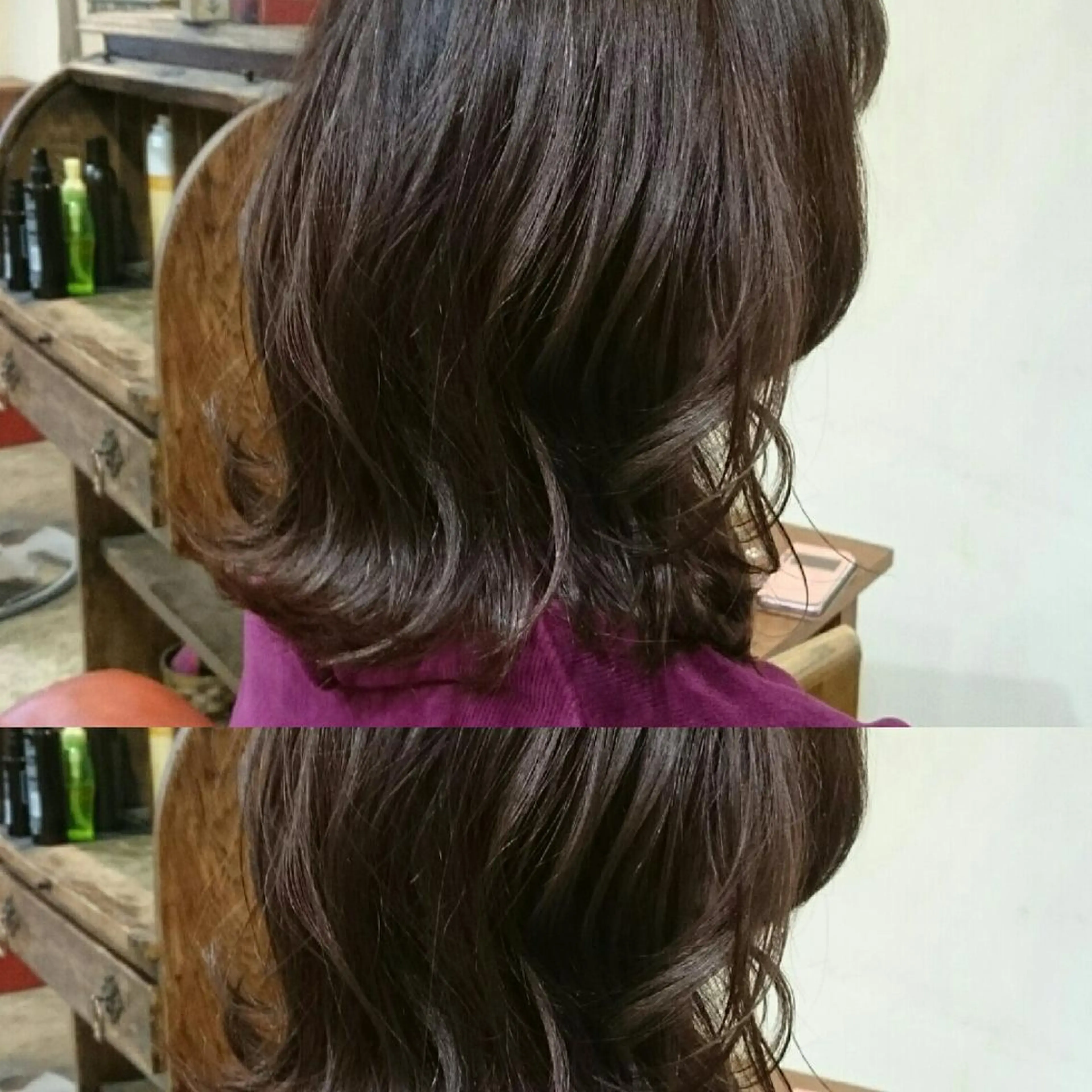 ミディアム カラー アディクシーカラー グレージュ バイオレットカラー バイオレットグレージュ ヘッドスパ RITA Hairs所属・Kawamoto Shinyaのヘアスタイル