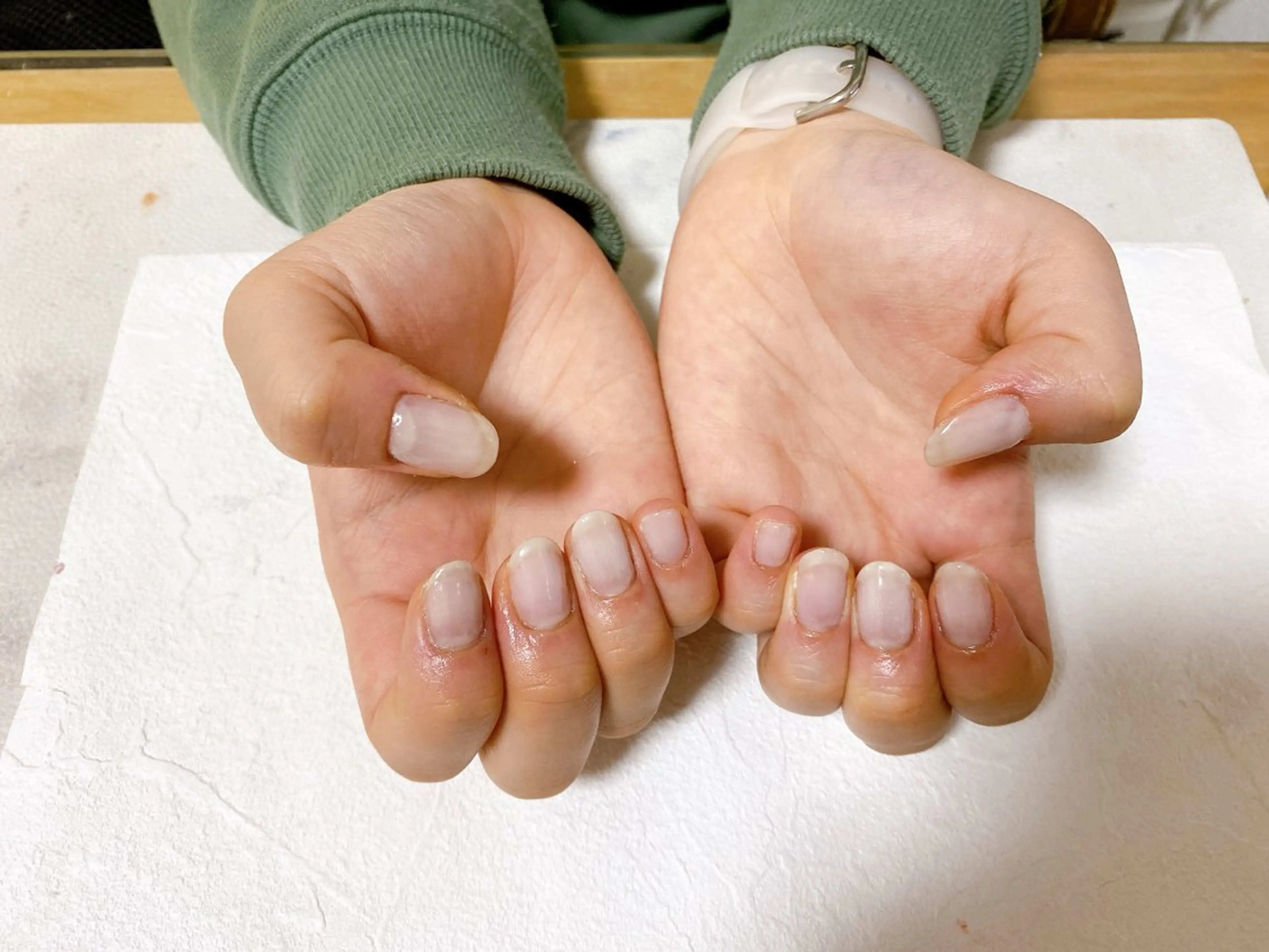 ネイル オーロラネイル フットネイル フレンチネイル ジェルネイル 韓国ネイル ハンドネイル Mogu nail 二子玉川のネイルデザイン