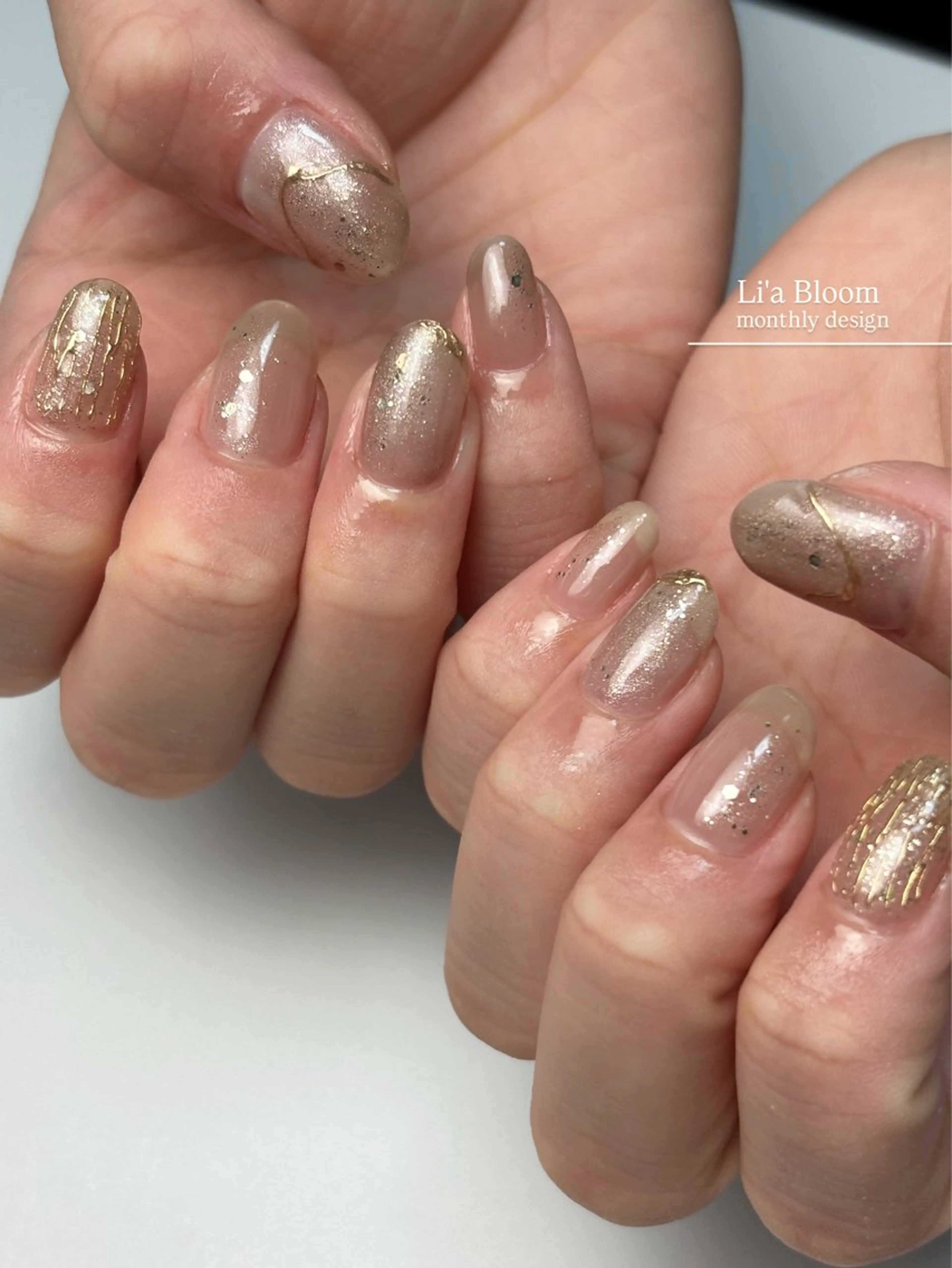 ネイル ハンドネイル Li'a Bloom所属・🦋🤍 madoka🤍のネイルデザイン