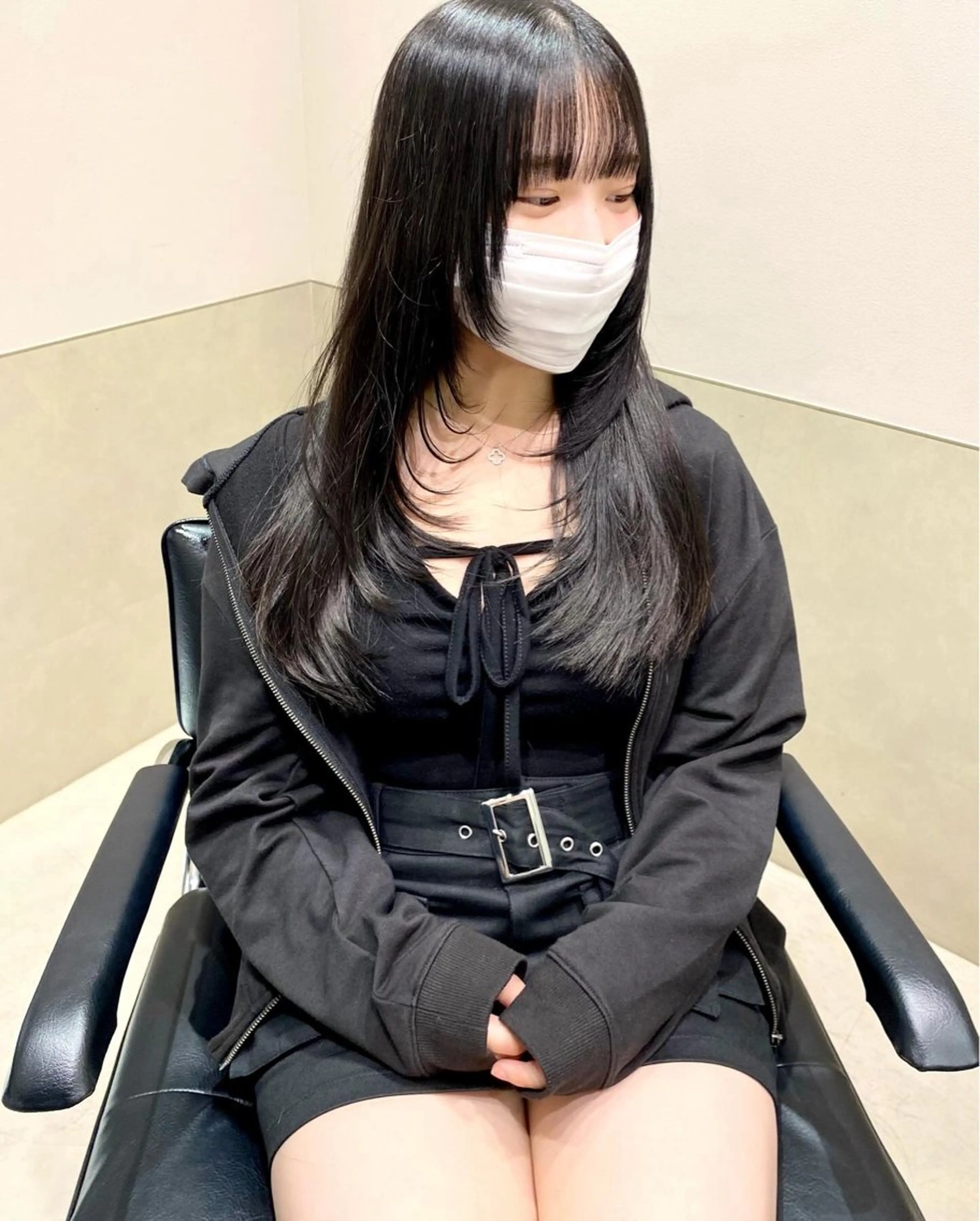 ミディアム カラー カット ヘアカラー トリートメント 髪質改善水素TR× レイヤーカット/熊澤のヘアスタイル