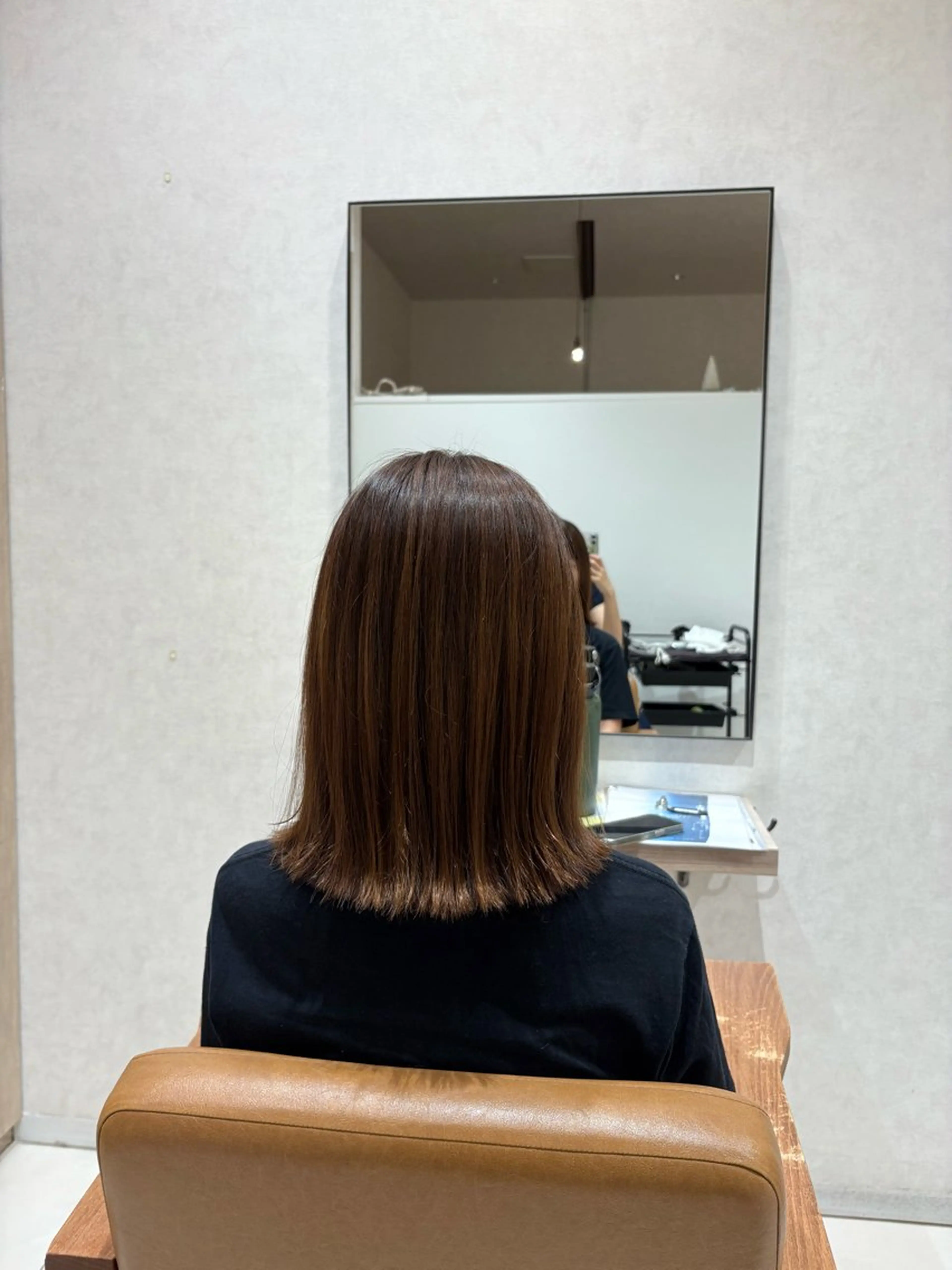 ミディアム パーマ ミディアムパーマ トリートメント ストレートパーマ 縮毛矯正 モデル募集 moeのヘアスタイル