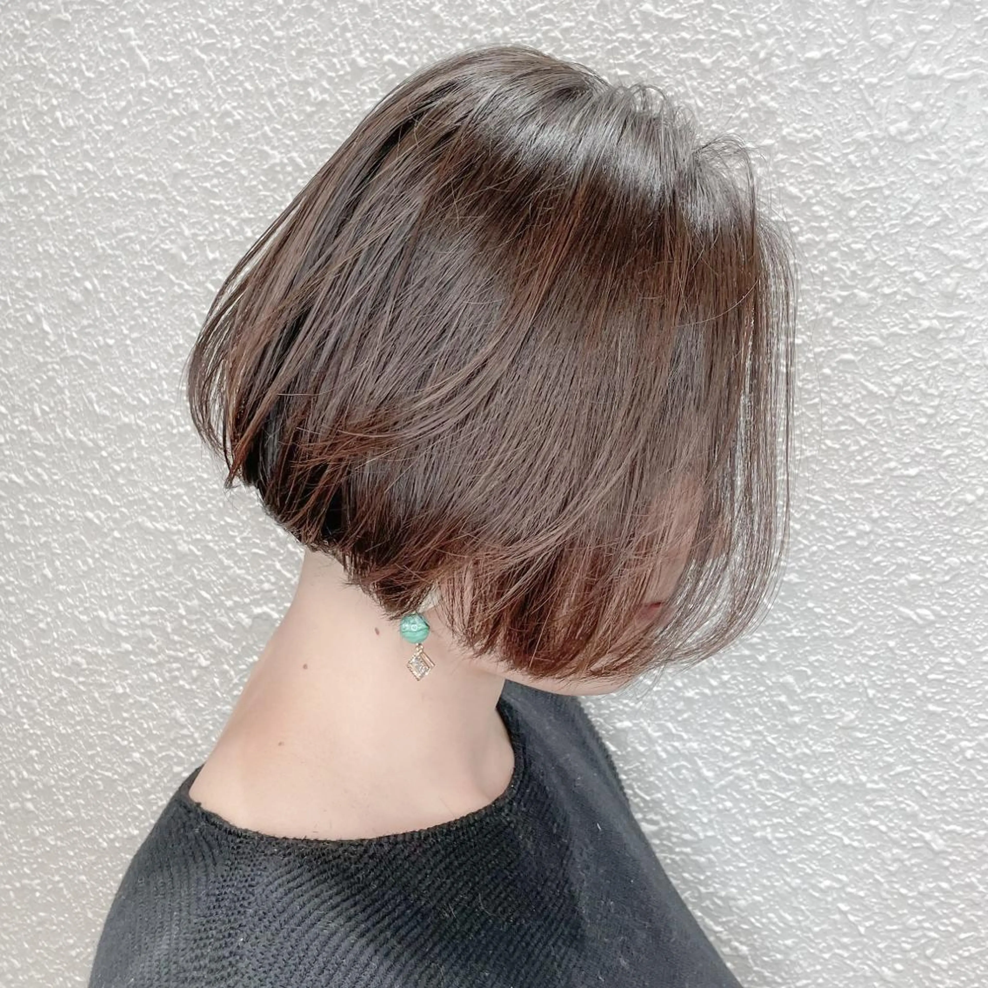 ショート ボブ 顔周りカット 小顔カット Monica所属・ボブ専門店 中島規寿のヘアスタイル