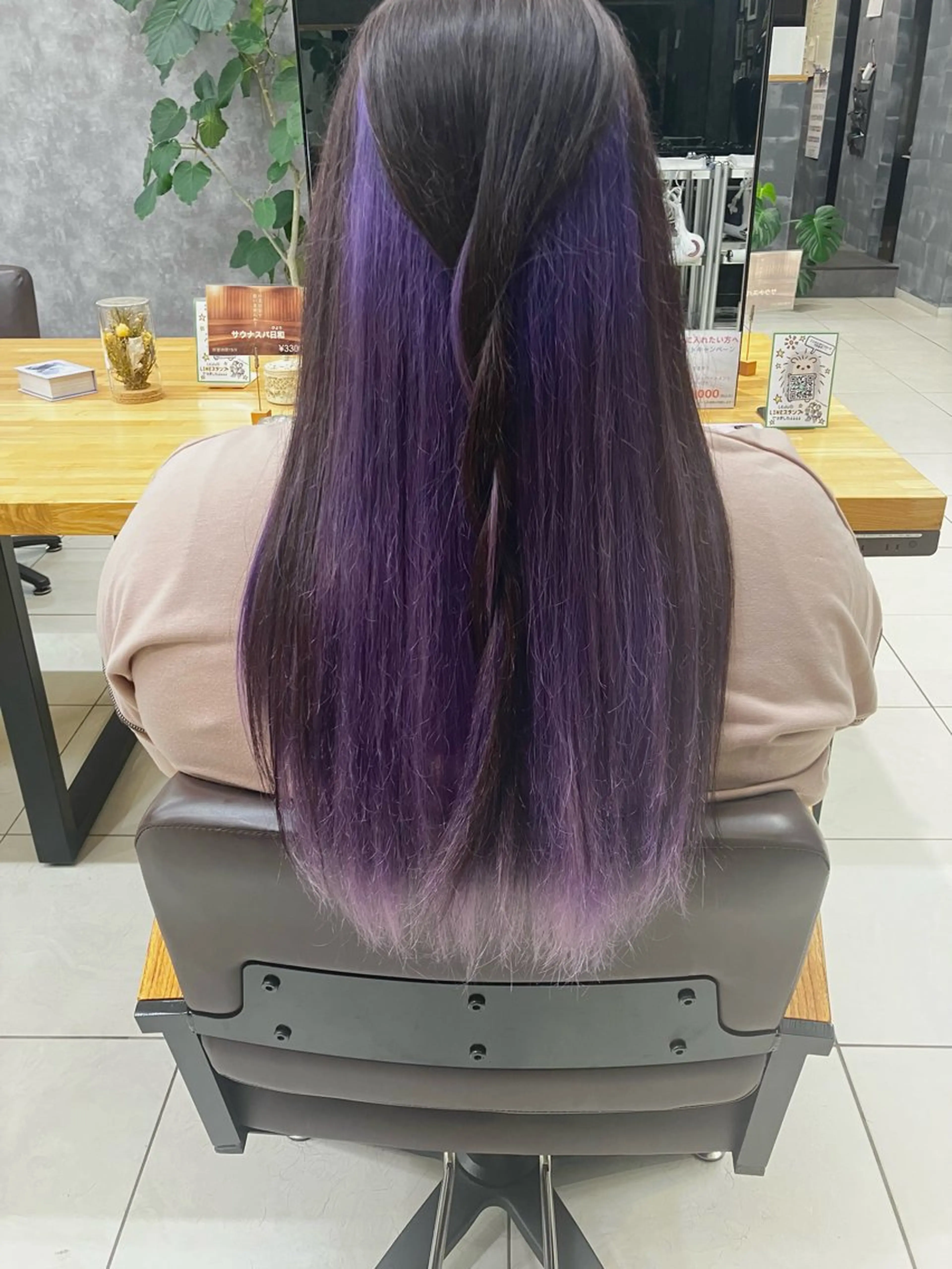 カラー 透明感カラー ダブルカラー 🦔Laulu 菅原綾乃のヘアスタイル