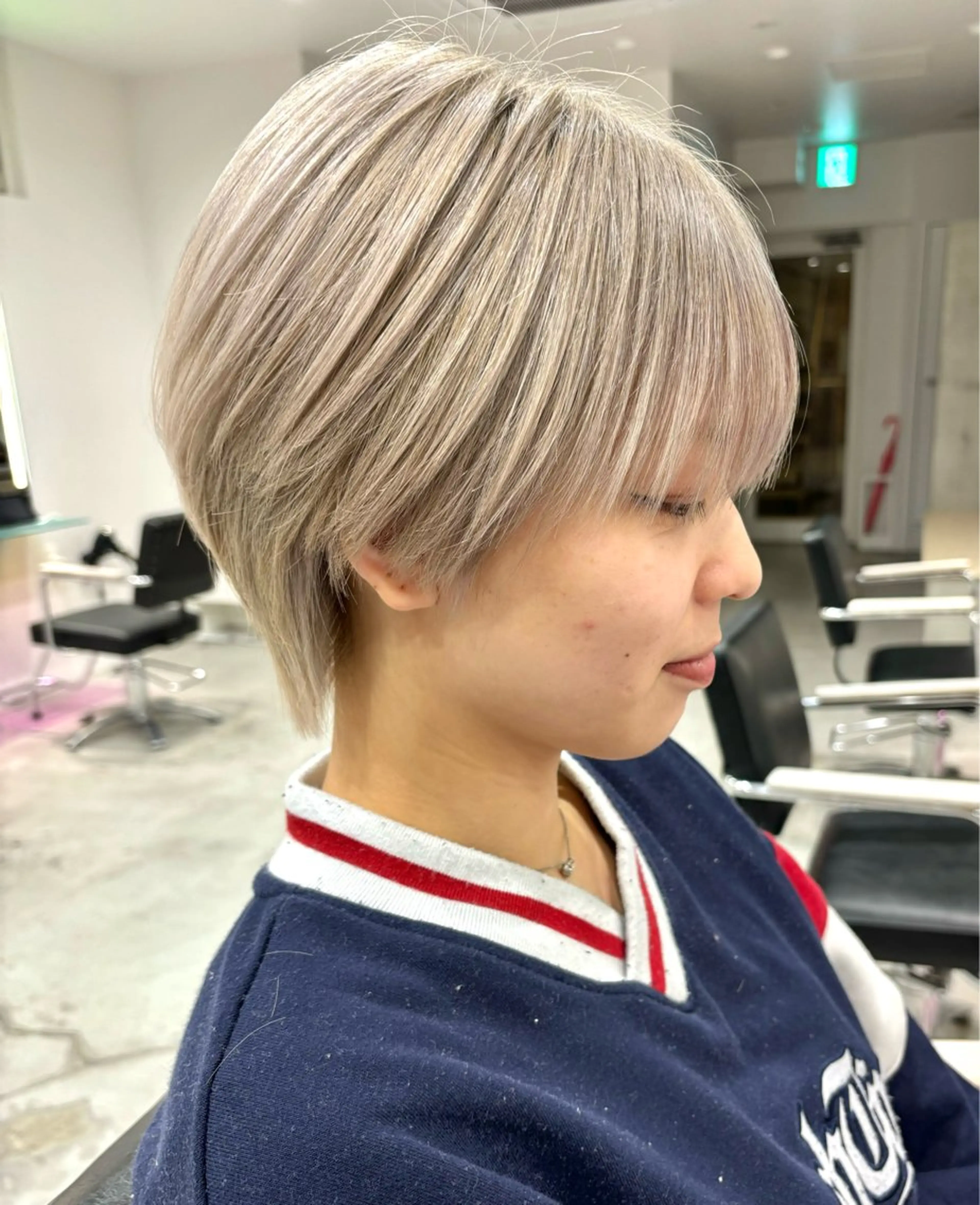 ショート カラー メンズカット ボブ/米崎駿也のヘアスタイル