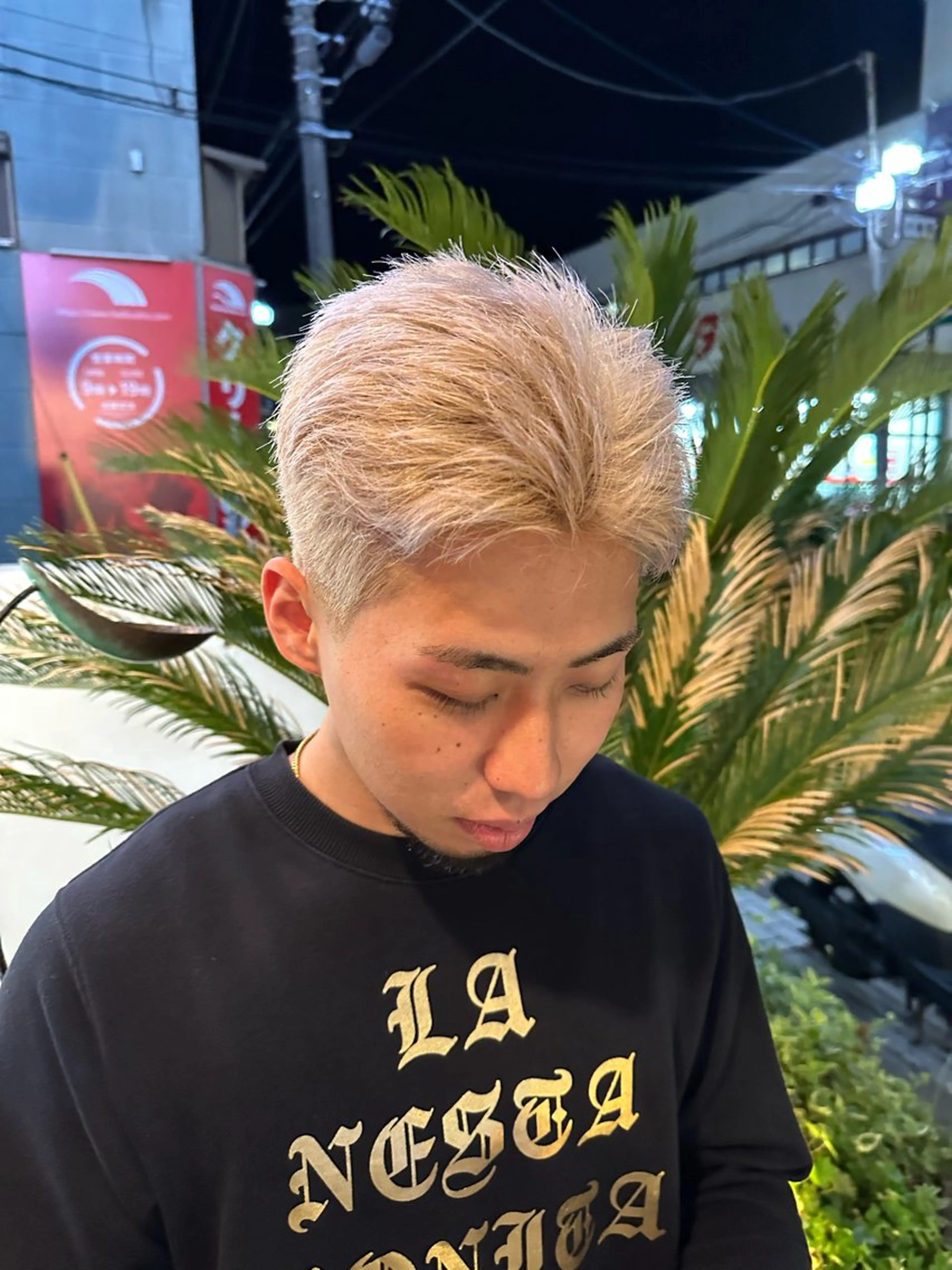 ショート カラー メンズ メンズブリーチ ブリーチ カット ヘアカラー トリートメント KAKERU/ボブ/ ショート/パーマ🌱のヘアスタイル